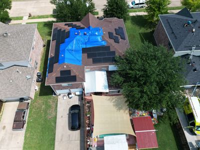 Tarps Dallas  using TARP BLUE