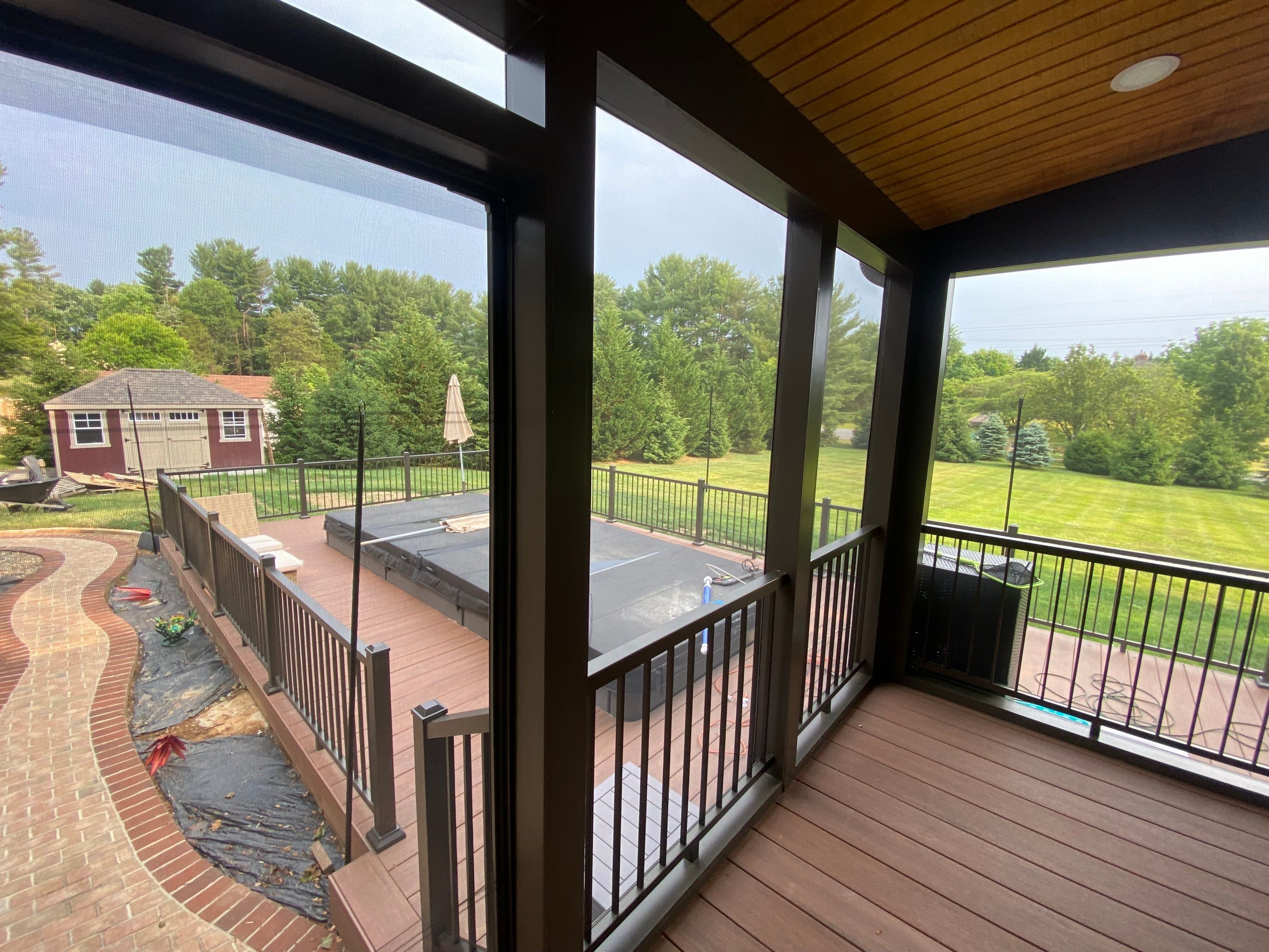 Deck/Screen porch Transformation using Timbertech by The Smet Companies, LLC