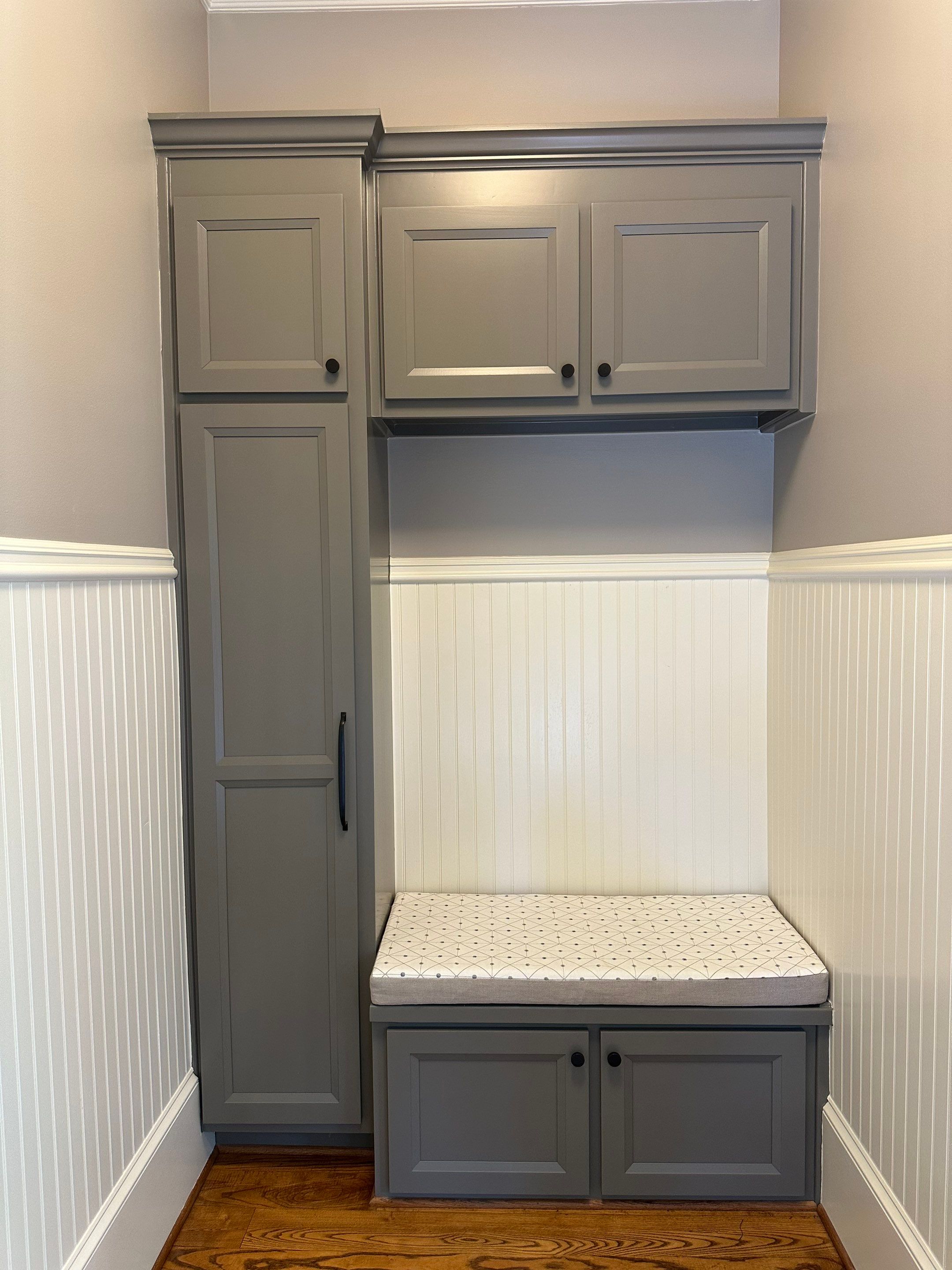 Cabinet Transformation – Kitchen & Living Room by Atlanta's Paint Doctor