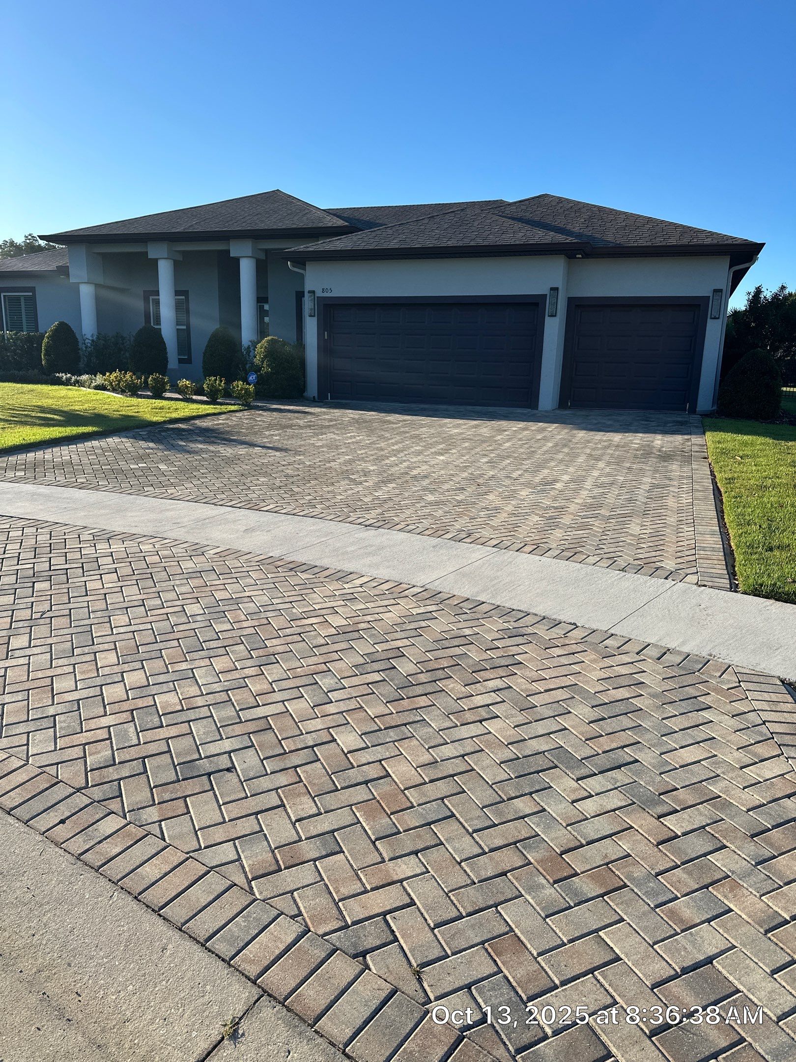 Residential Paver Sealing for Driveway and Pool Deck in La Paloma Sun City Center by Supreme Paver Experts