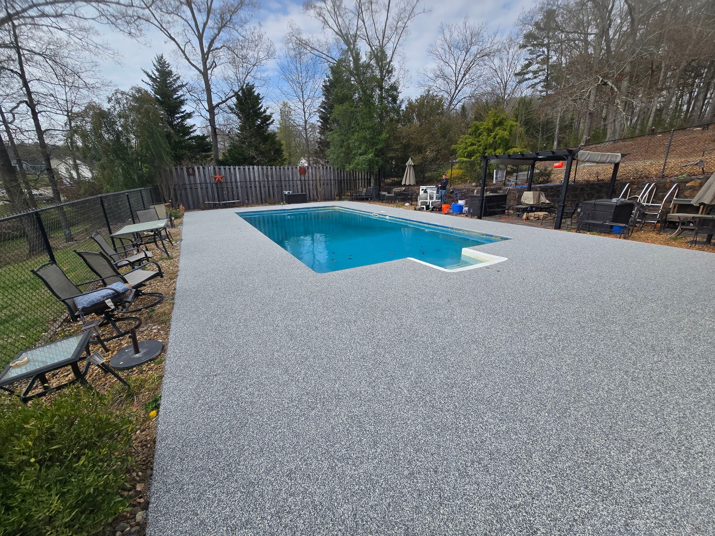 Pool Deck Transformation Using Sterling  by Elite Floor Solutions