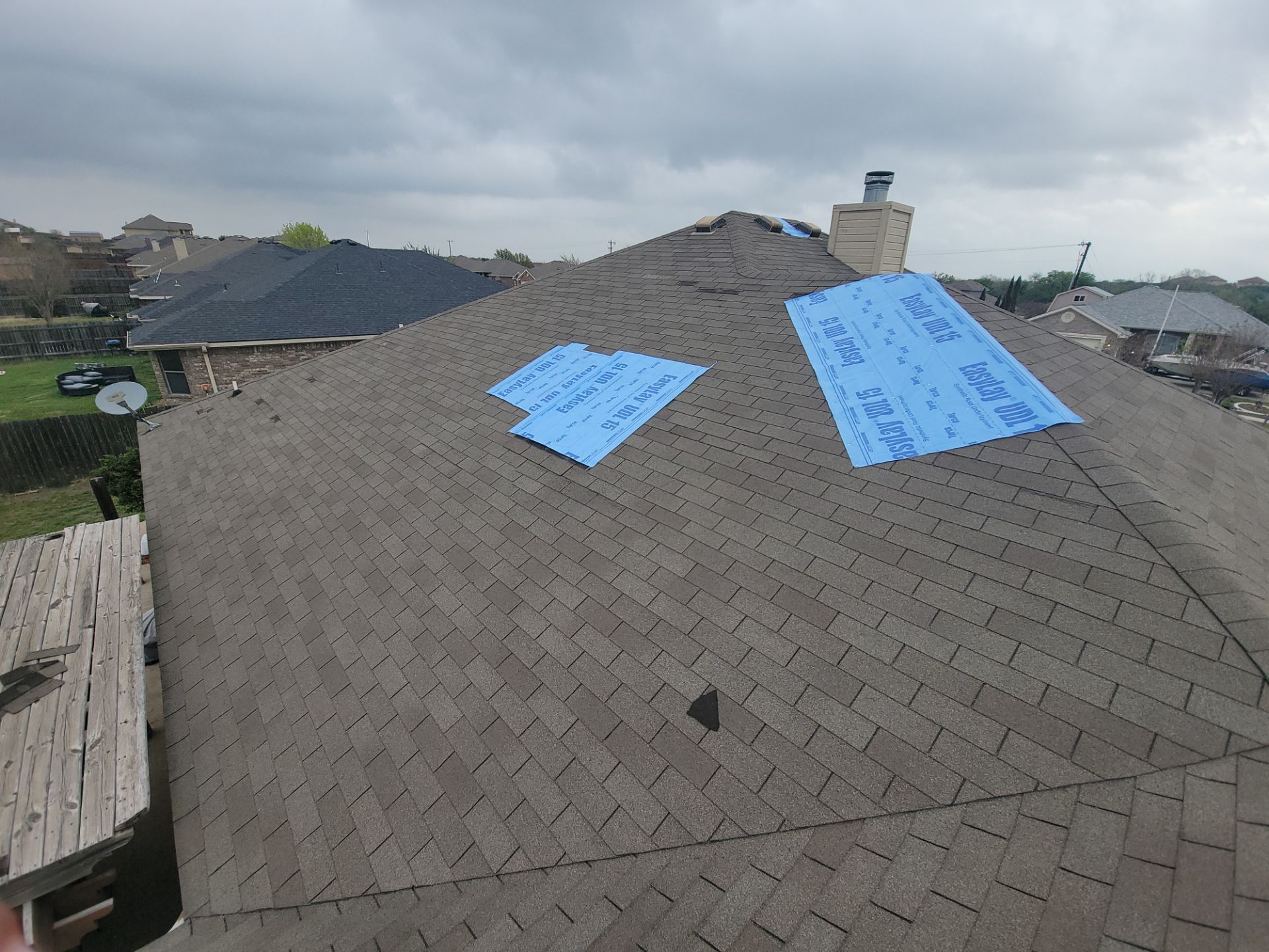 Residential Roof Replacement using Owens Corning - Oakridge - Brownwood by Action Exteriors Austin
