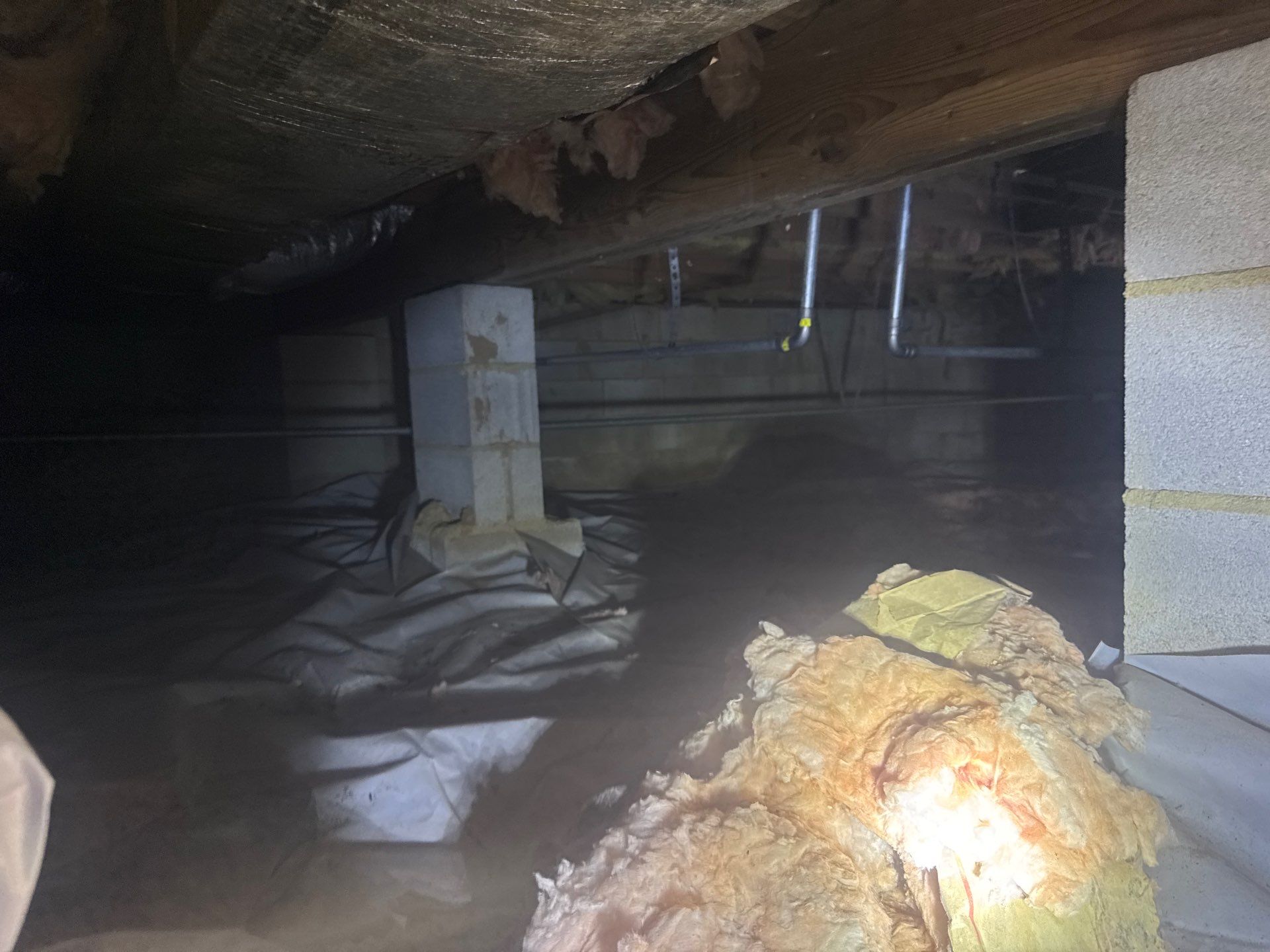 Project in Williamsburg by Patriot Crawl Space Repairs