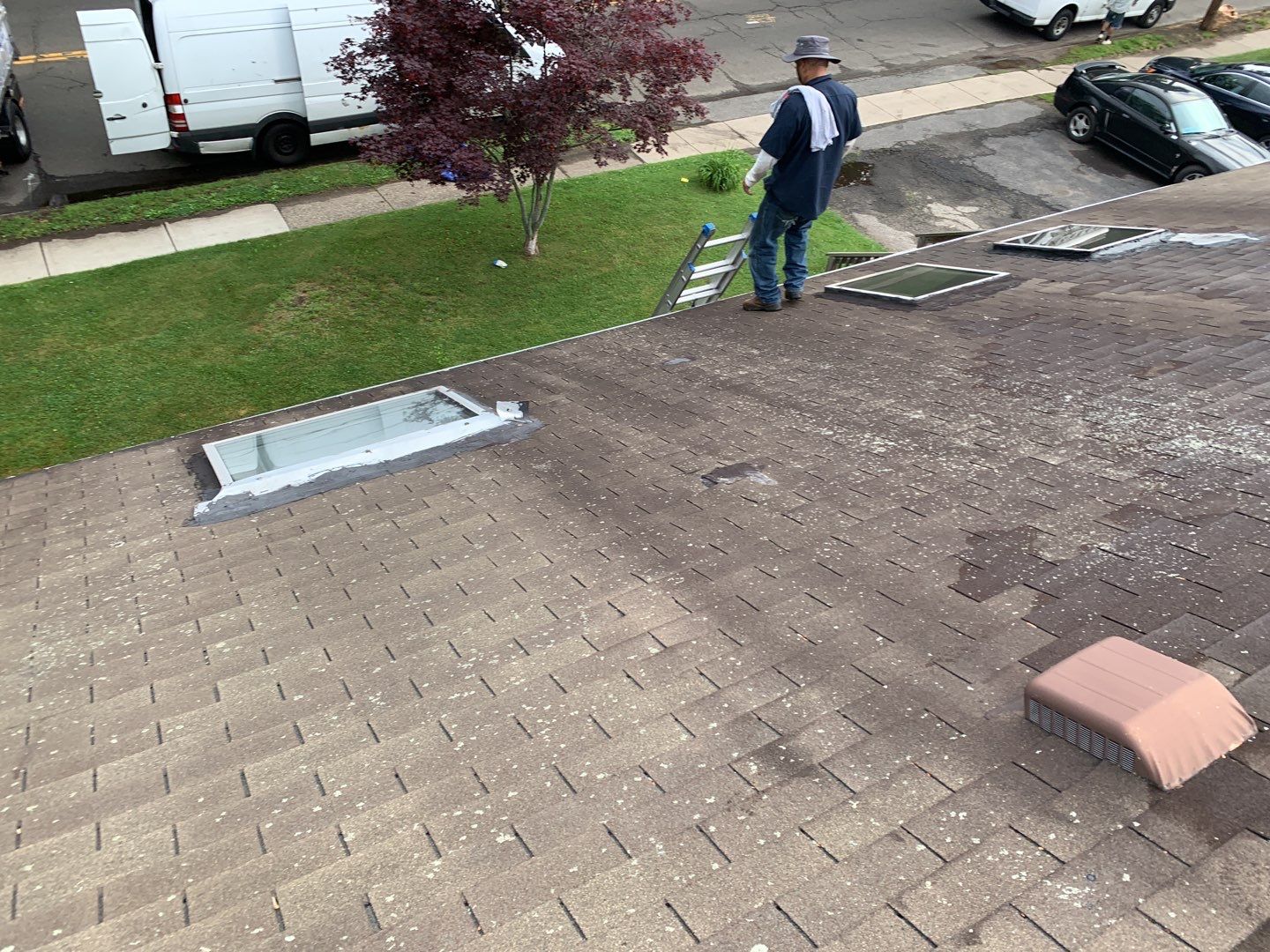 Residential Roofing Installation using Owens Corning Duration Driftwood by A Plus Exterior