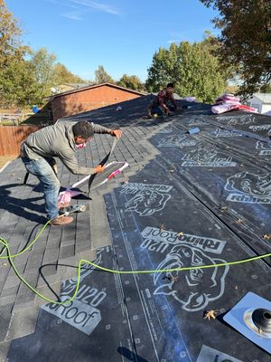 Residential Roofing Installation using Owens Corning