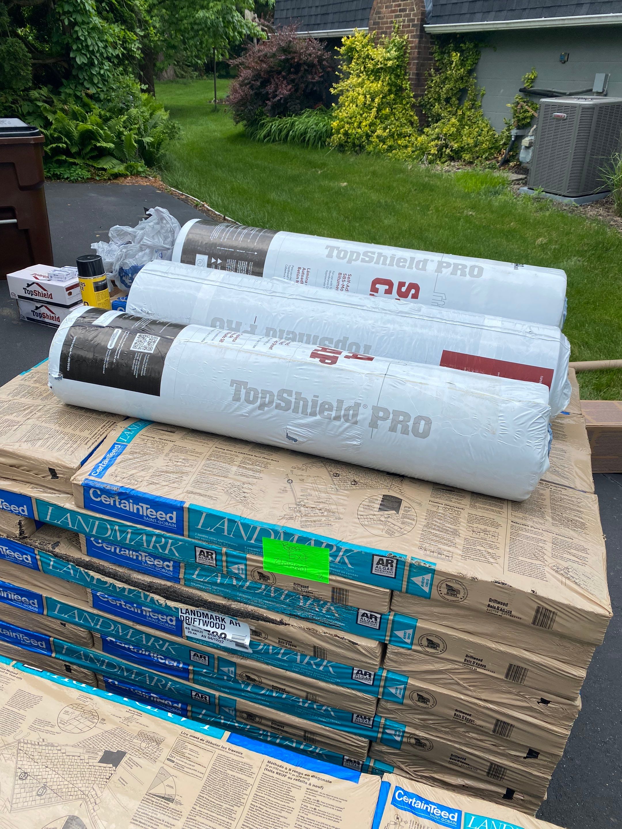 New Roof Installation using new OSB sheathing Certainteed Landmark Shingles by Best Roofing & Siding Company