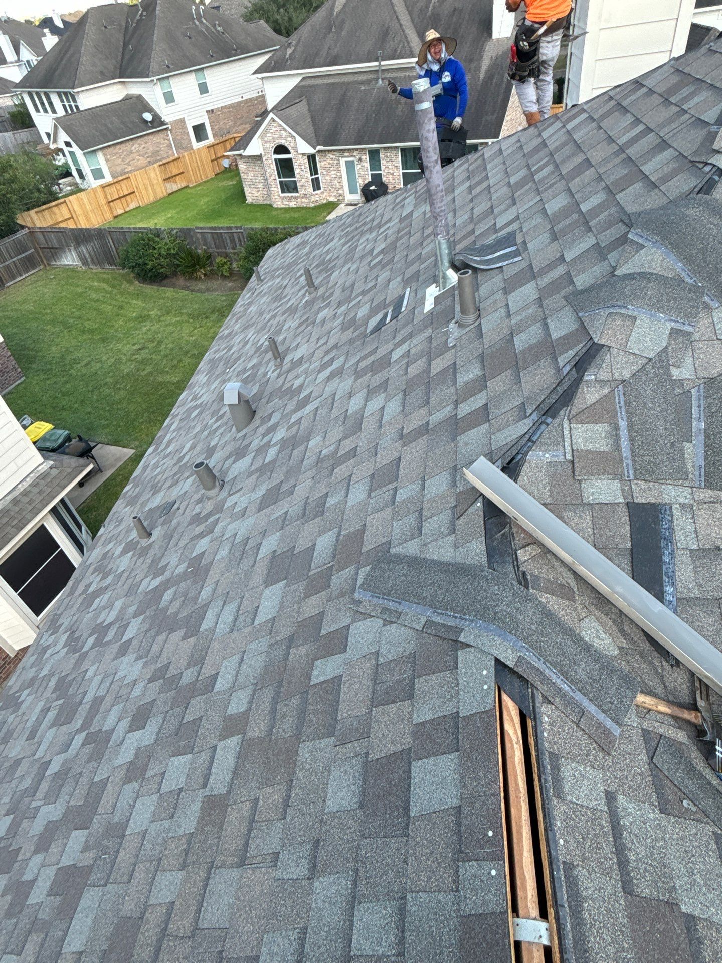 Residential Roofing Installation using Owen's Corning Duration (Lifetime) Shingles by Roof Repair Company