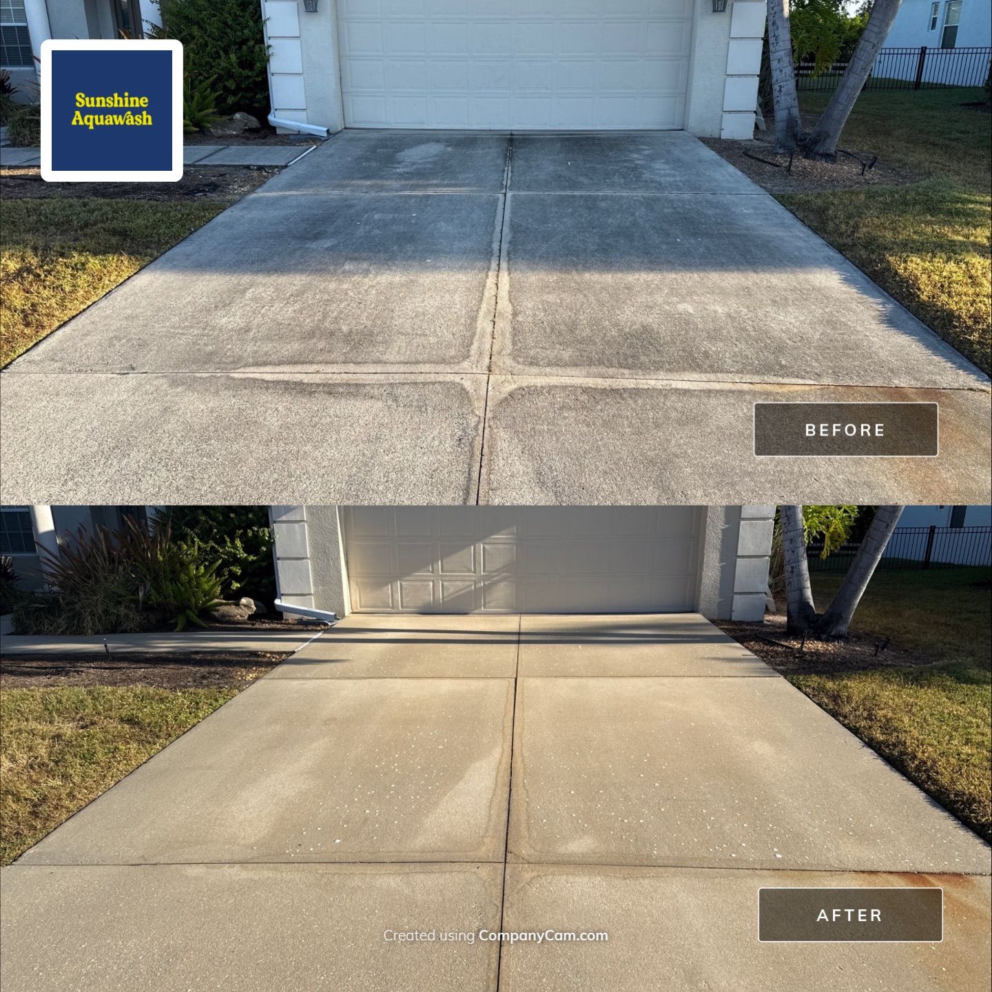 Driveway & Walkway Cleaning Project | Northwood Park, Palmetto FL by Sunshine AquaWash