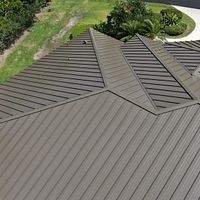 24ga 1.5" Mechanical Seam Medium Bronze  by Total Roofing System The Metal Roof Experts