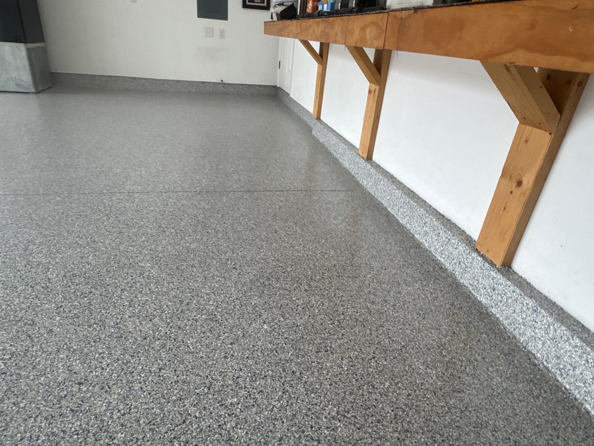 Garage Project in Newberry, FL in Tidal Wave by Cross Creek Concrete Coatings