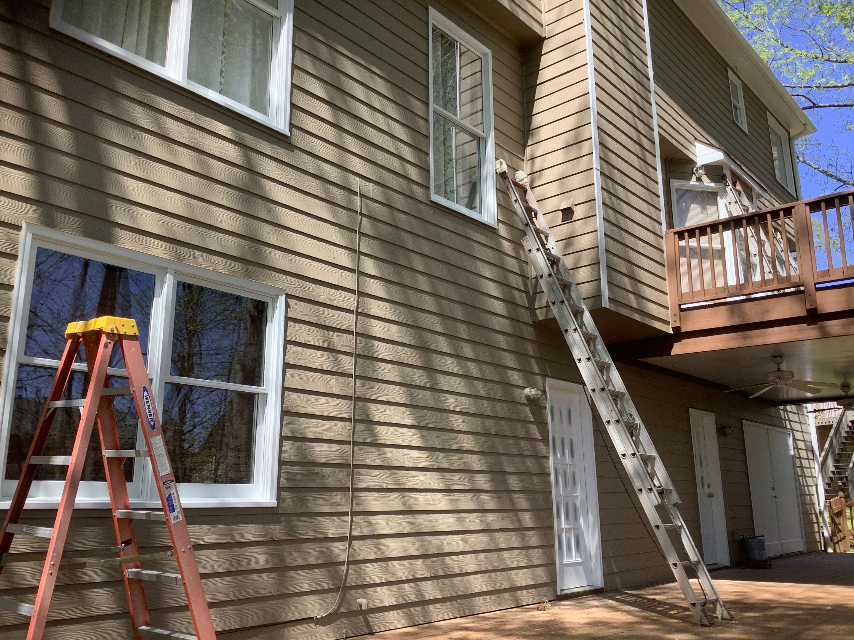 Residential Exterior Painting and Deck Refinishing Project in Kennesaw by Swift Home Renovations