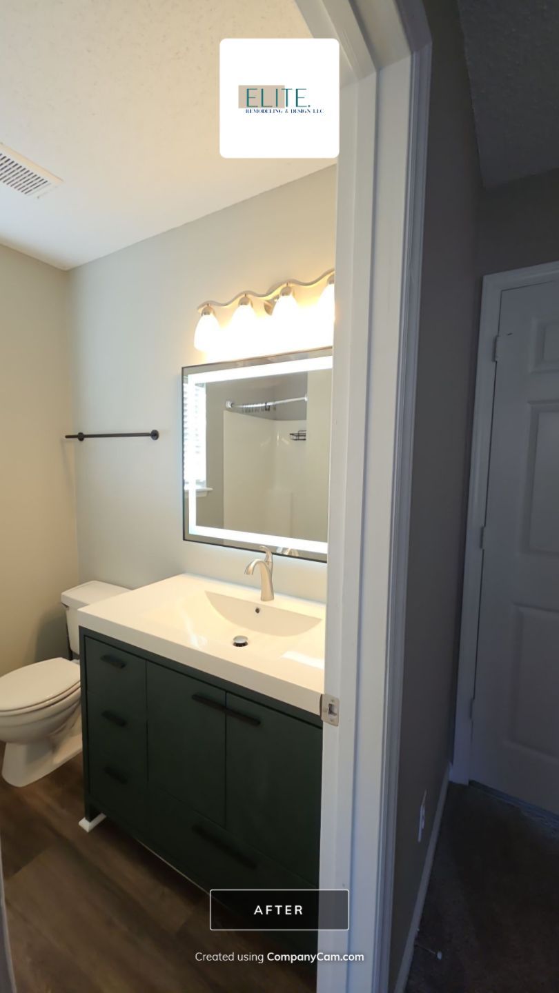 Modern Vanity Refresh in Holly Springs – Small Update, Big Impact by Elite Remodeling and Design LLC