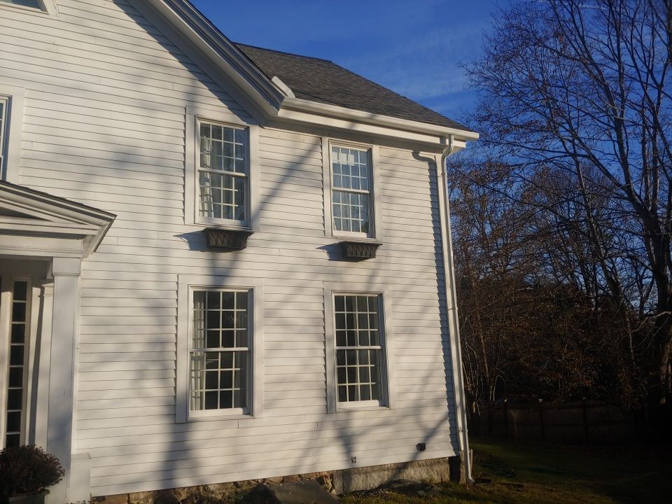 Gutter Installation using 4x6 Fiberglass Gutter in Weston, MA by Gutter Pro Enterprises