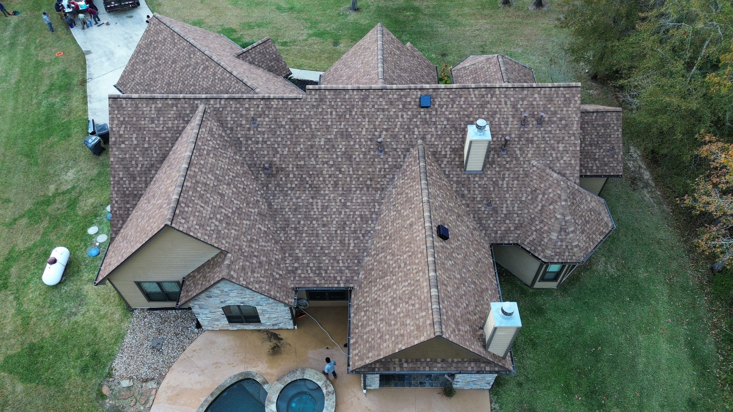 Huffman Roof Installation using Atlas Pinnacle Pristine by Modern BYLT Roofing & Construction