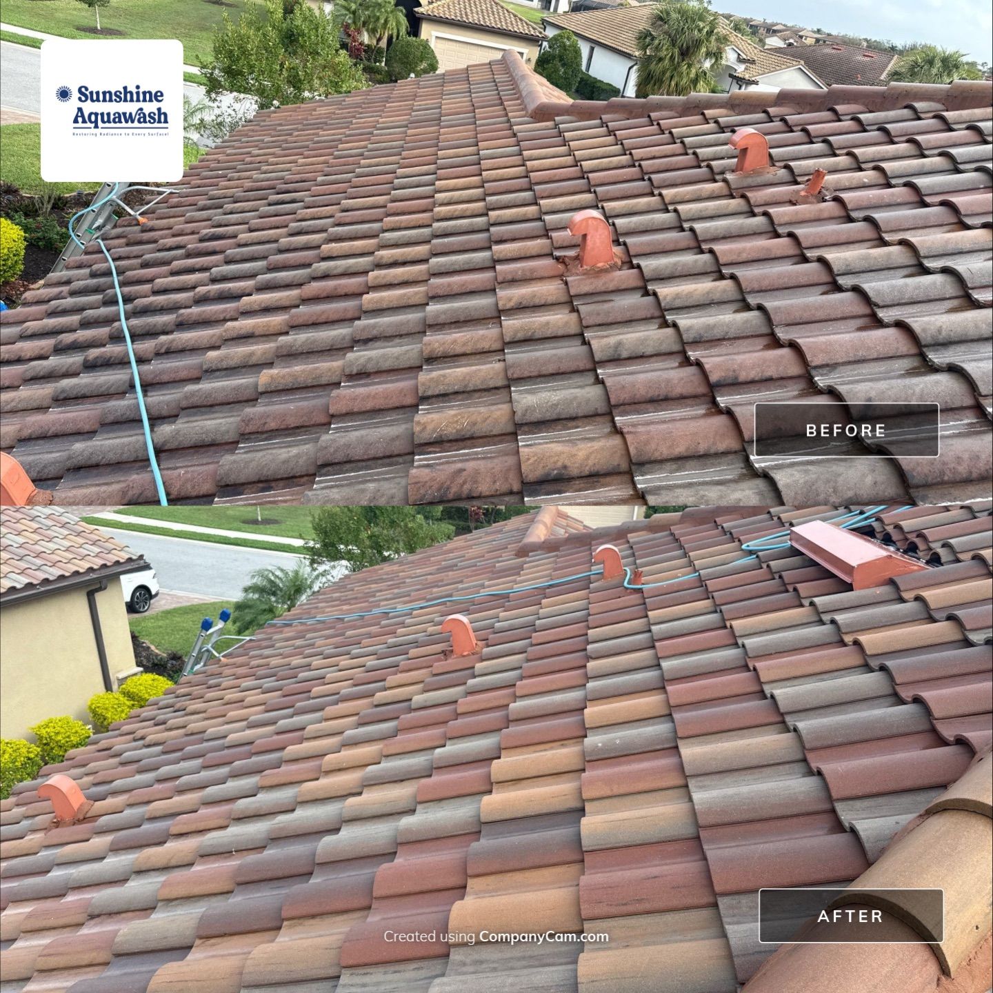 Paver Pool Deck, Driveway & Concrete Tile Roof Cleaning in River Strand, Bradenton, FL | Sunshine AquaWash by Sunshine AquaWash