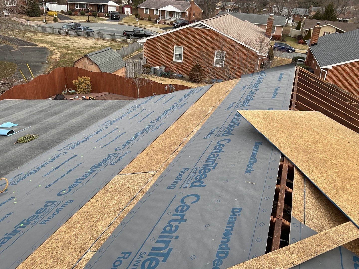 Residential Roofing Installation using CertainTeed Shingles by Alpha Design Services