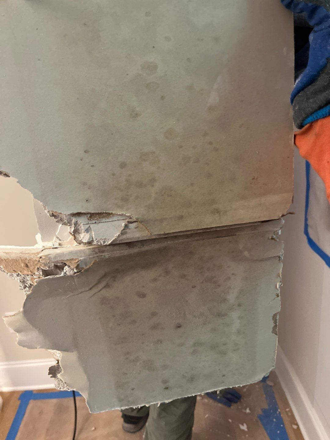 Bedroom mold remediation & Interior restoration by EAS Environmental, LLC.