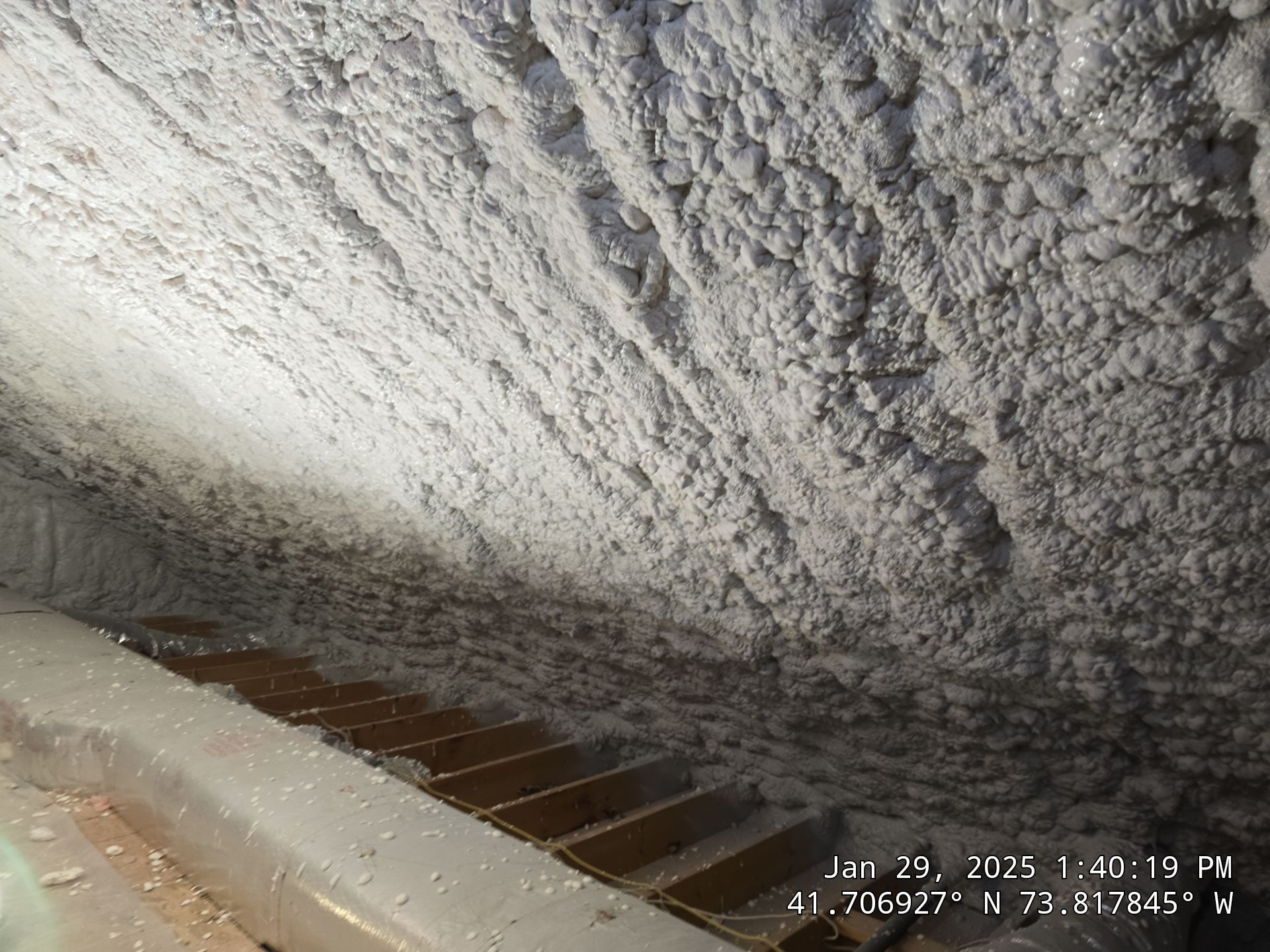 Attic Insulation using open cell spray foam by NYS Foam & Energy