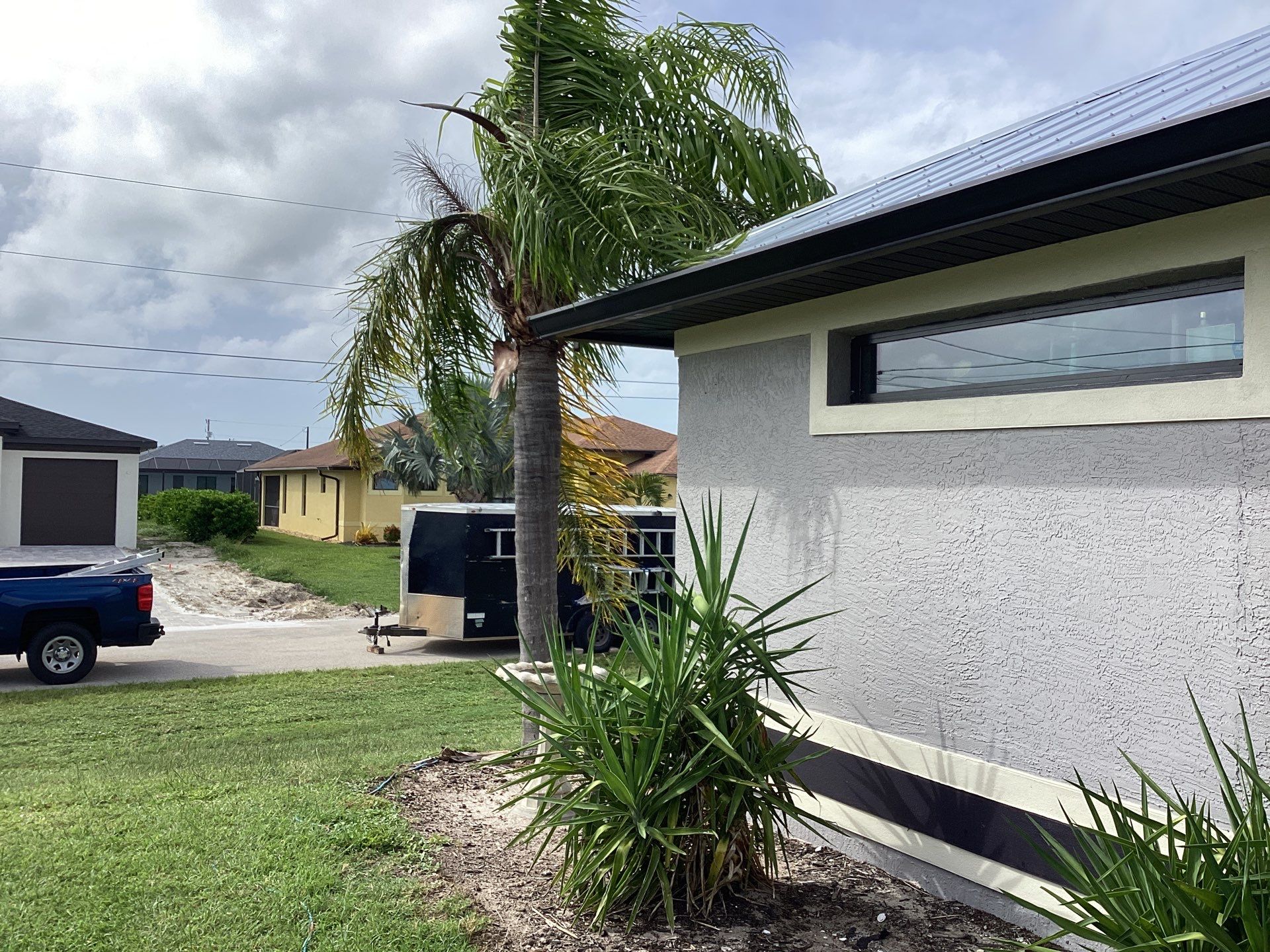 Black Aluminum Gutters Installed in Cape Coral FL by Gutter Professors