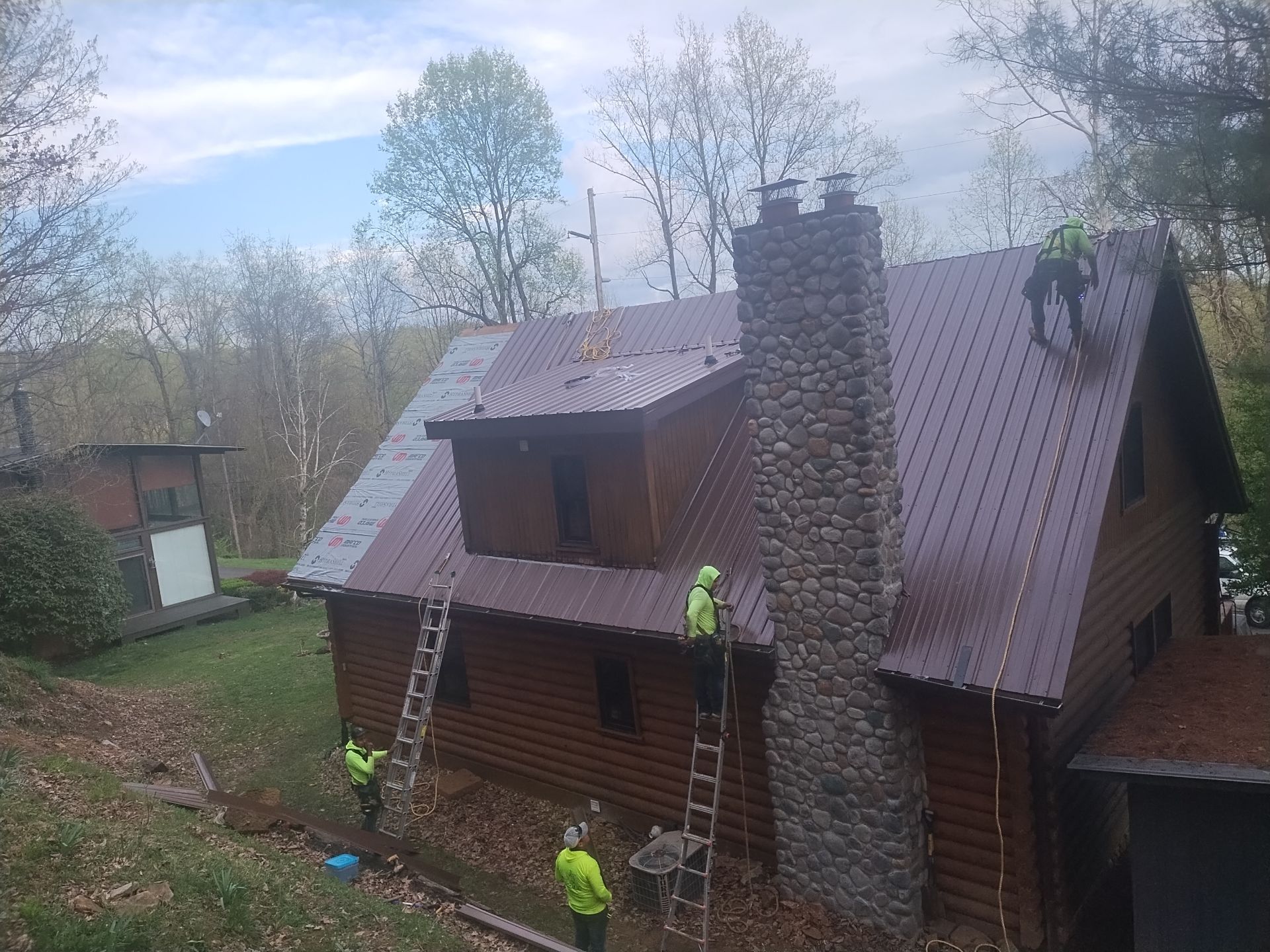 Residential Roofing Installation using Metal by Mr. Roofer
