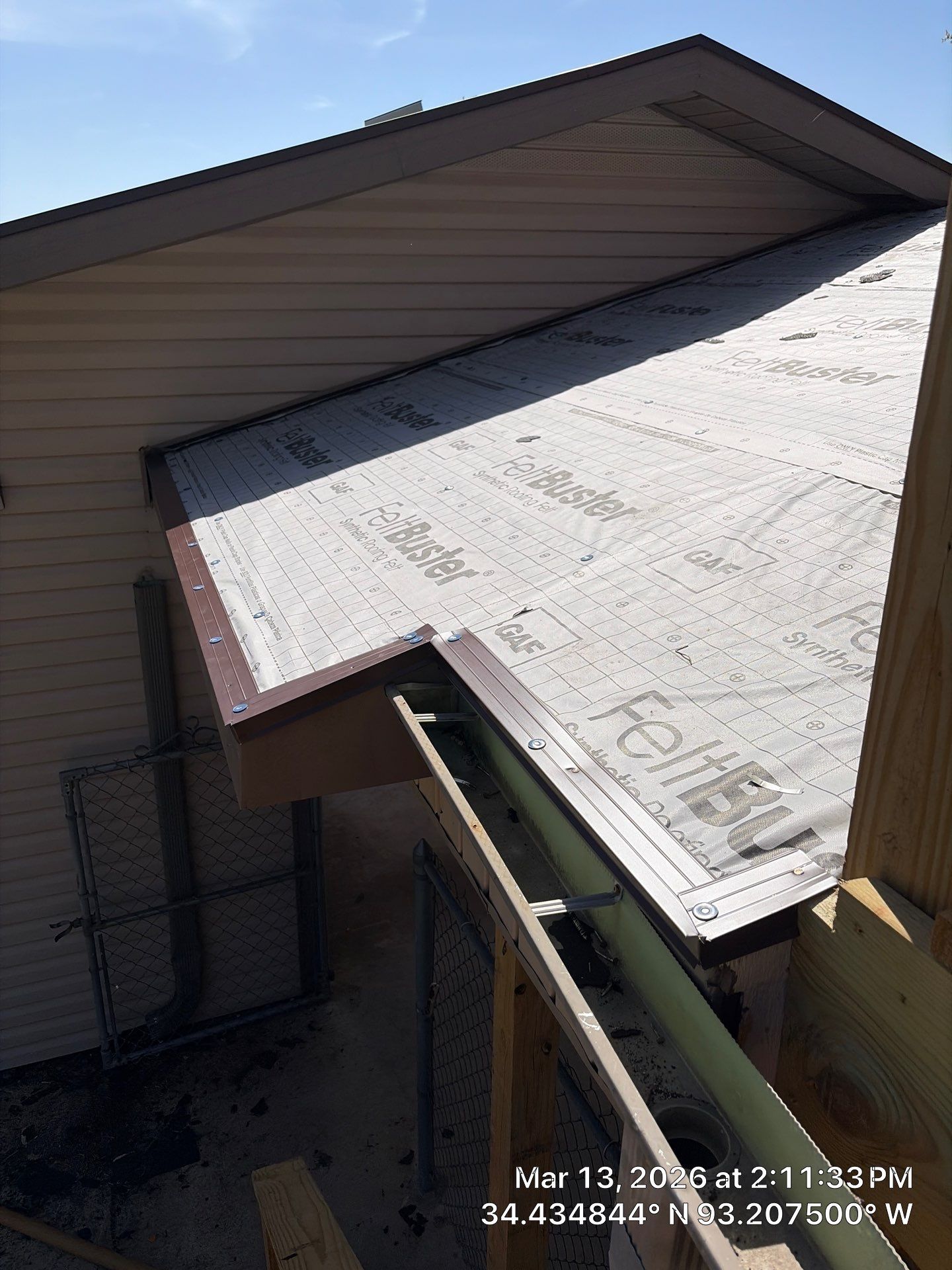 GAF Timberline UHDZ Shingle Roof Replacement and Decking Repair in Pearcy by Temple Roofing and Exteriors