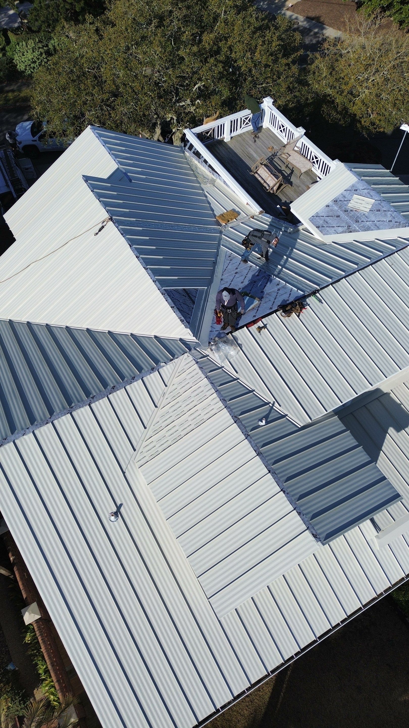 Standing Seam Metal Roof Installation- Wrightsville Beach, NC by Summit Roofing 
