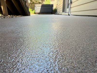 Textured Concrete Coating and Paver Patio Refresh in Sioux Falls