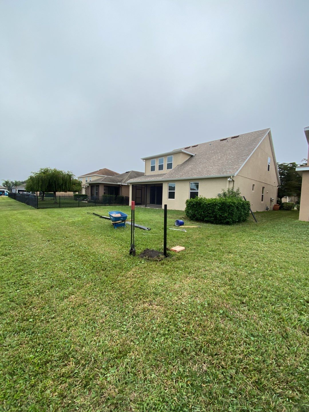 Bradenton, FL 4 ft. Tall 3-Rail Black Aluminum Fence by Asap fence and gates, LLC