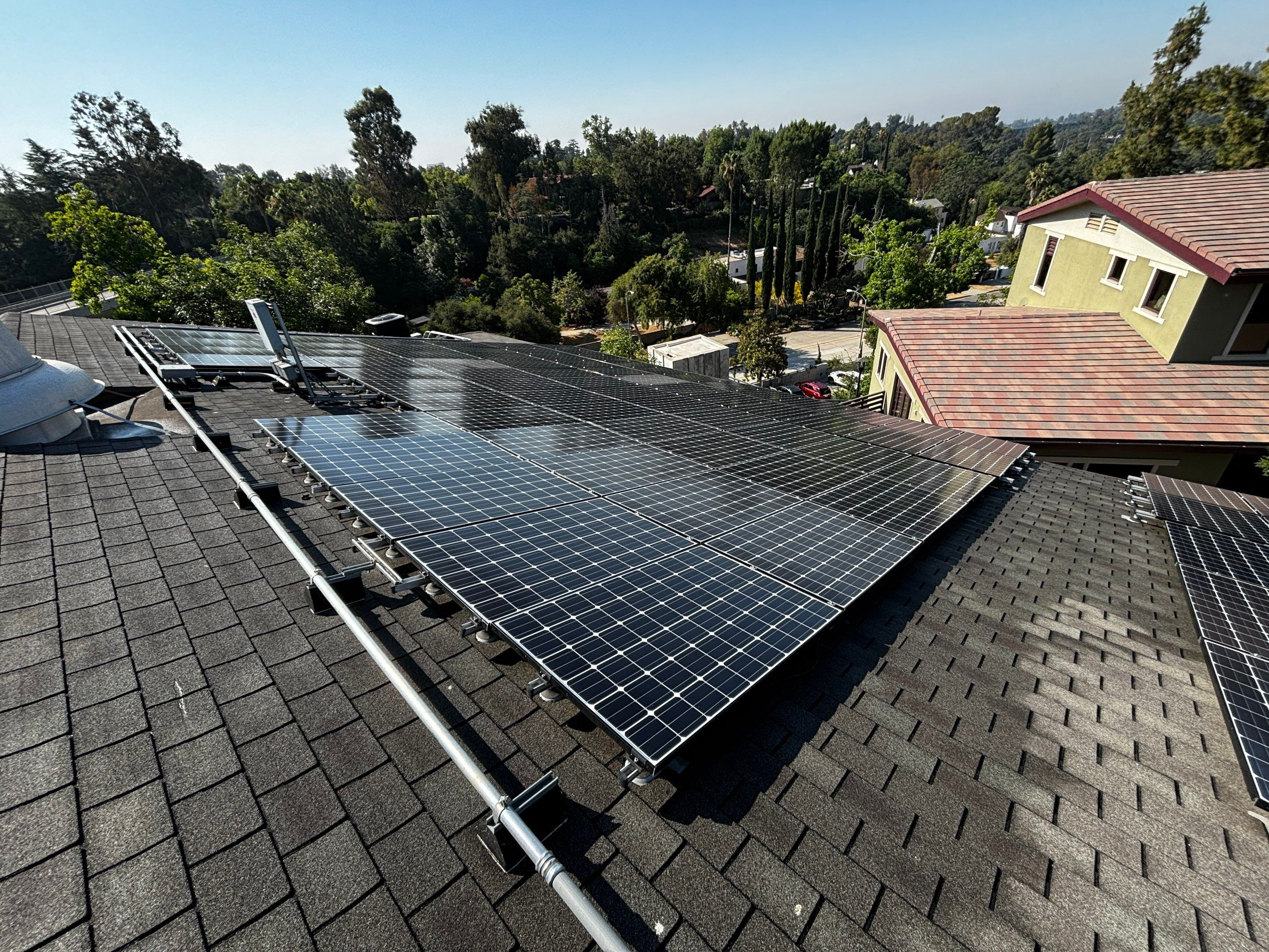 Commercial Solar Panel Cleaning for Chandler School in Pasadena Ca by Palm Coast Solar Cleaning