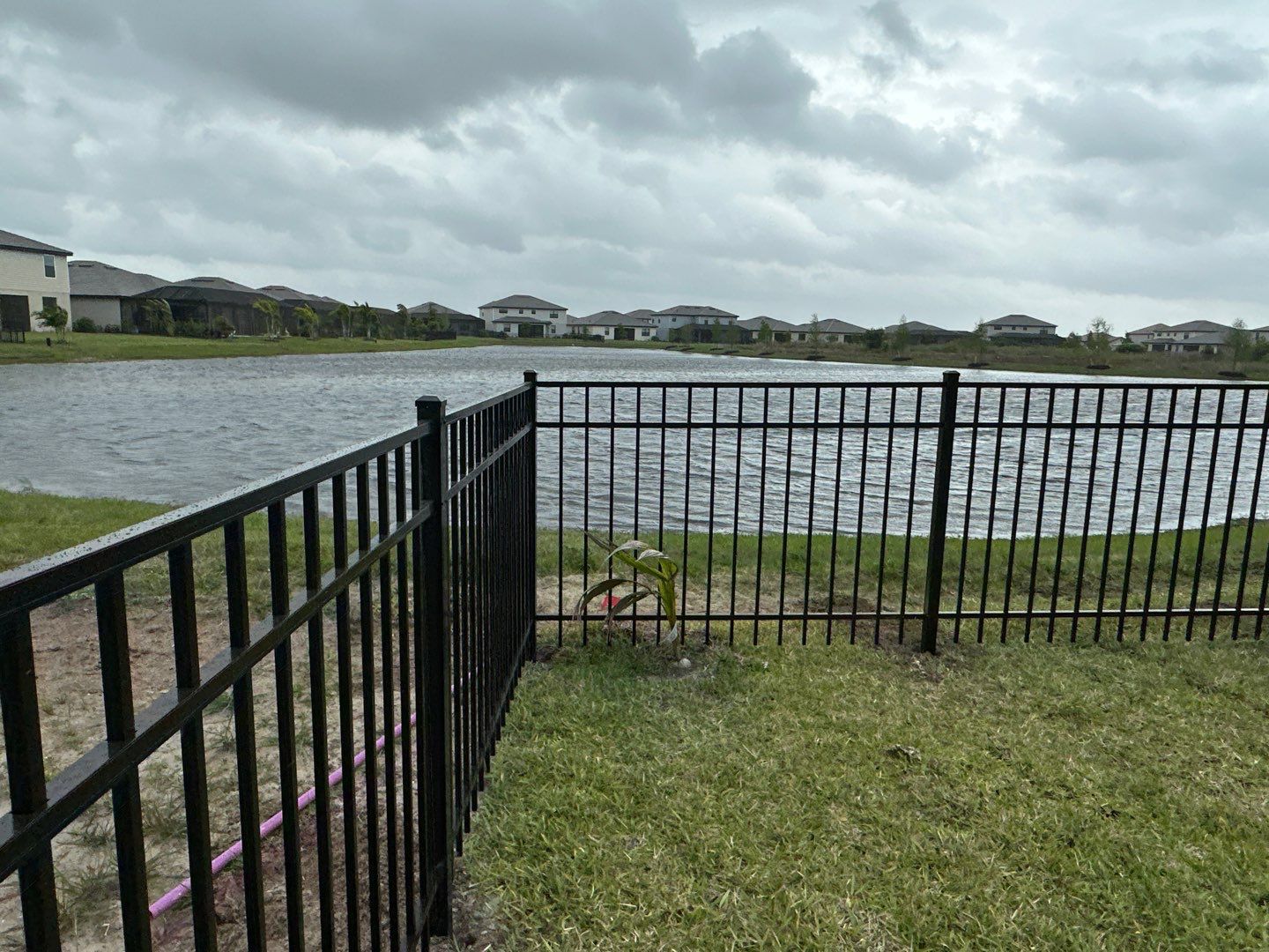 Aluminum Fence Installation using Black 3 Rail Aluminum Fence by Asap fence and gates, LLC