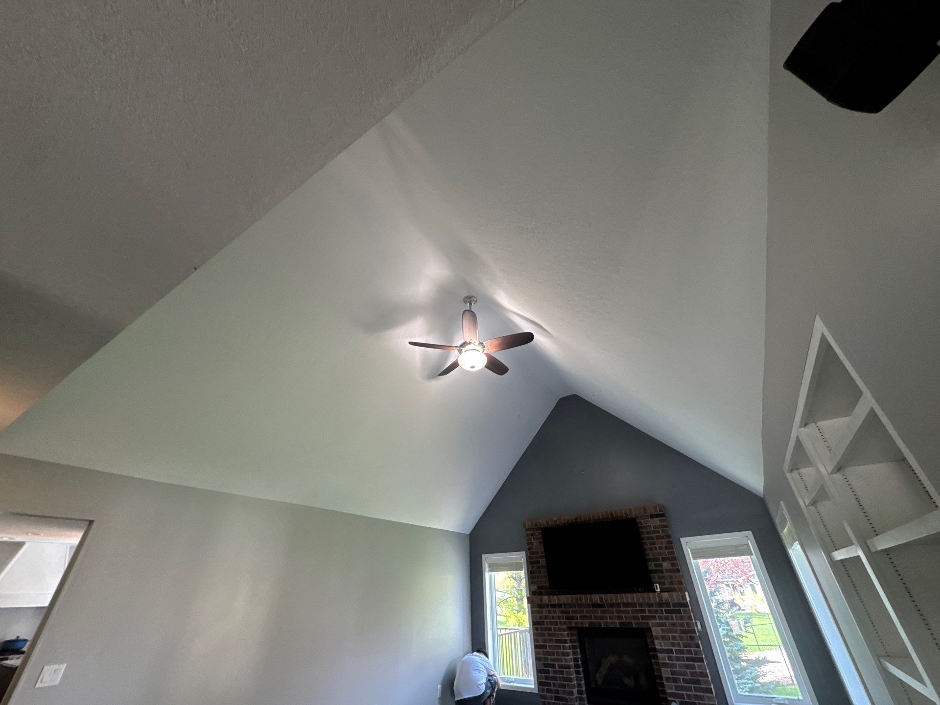 Residential Interior Repaint Walls After Drywall Work Done by Midwest Paint LLC