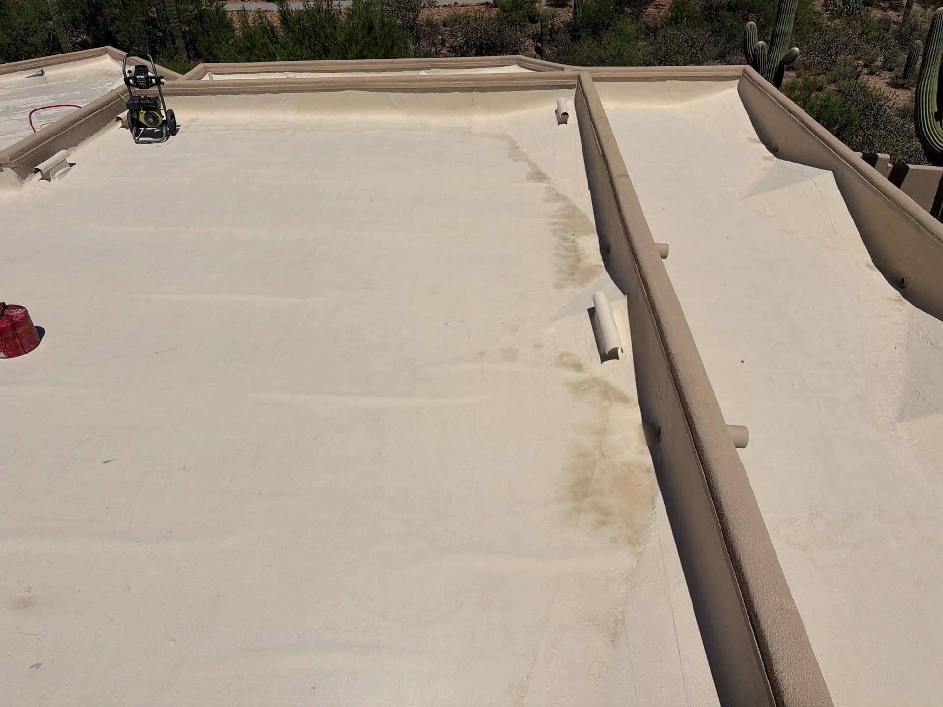 Residential Flat Roof Elastomeric Coating and Restoration in Tucson by West Coast Roofing AZ