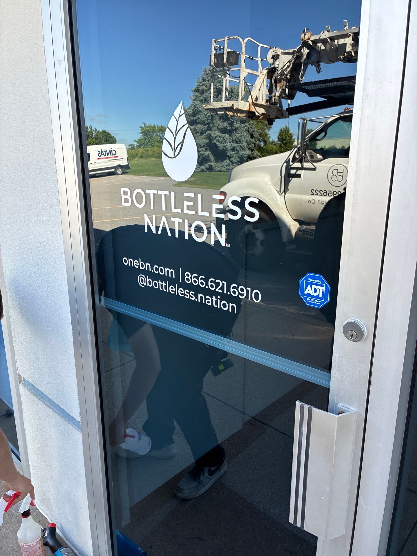 Custom Exterior Building Signage and Vinyl Graphics in South Bend by Hayes Design co