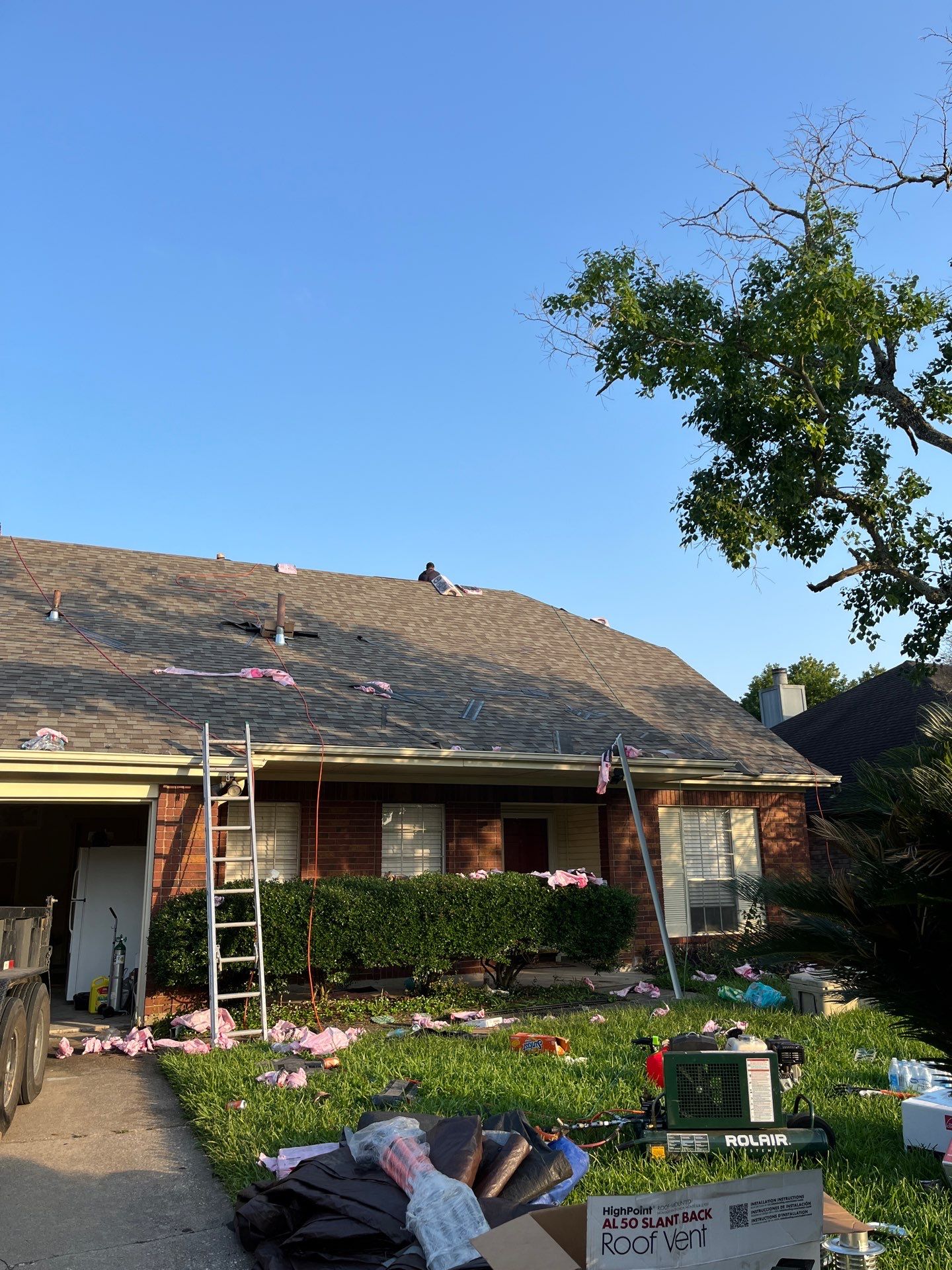 Residential Roofing Installation using Owen's Corning Duration (Lifetime) Shingles by Roof Repair Company