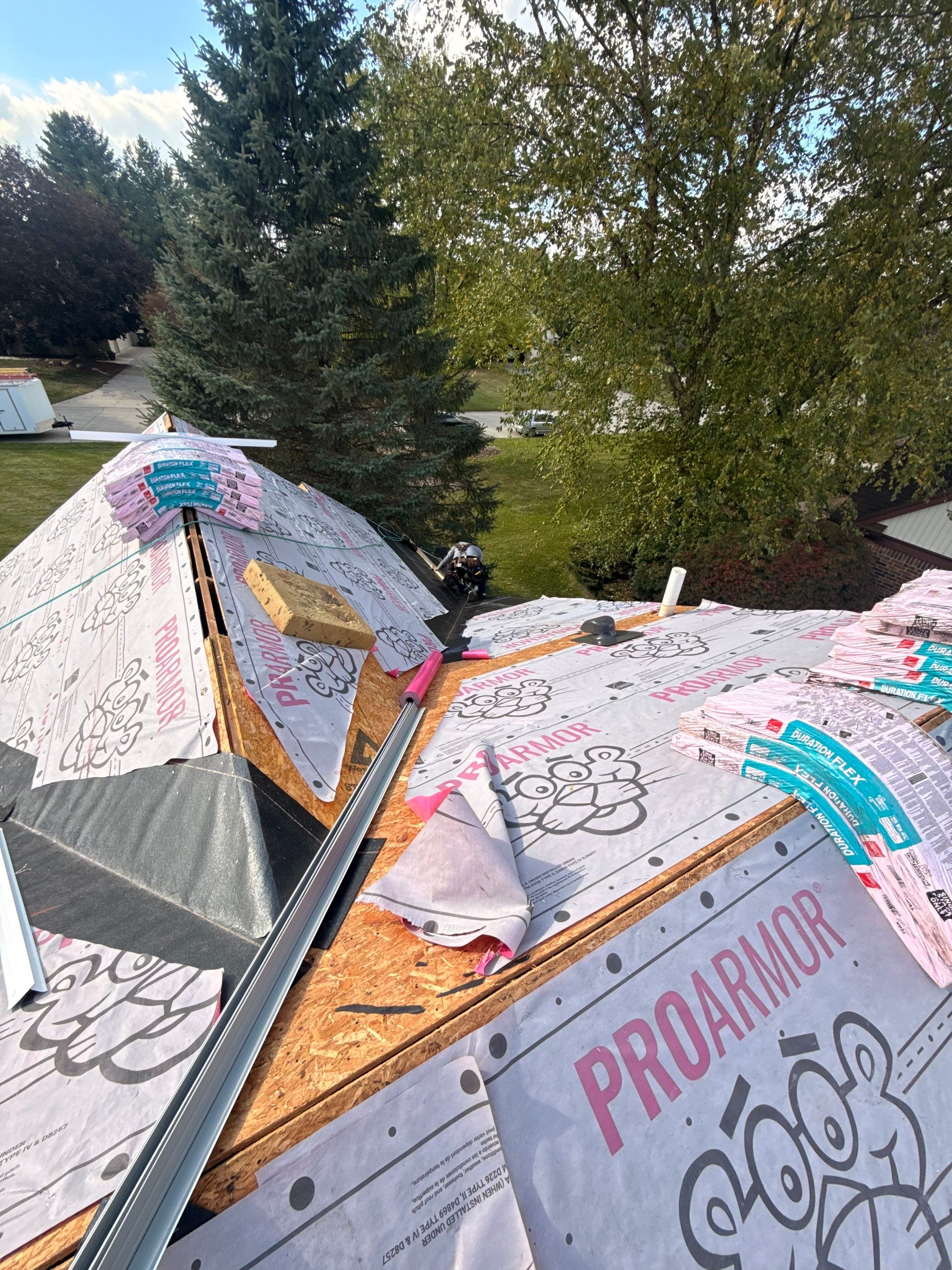 Roof Replacement using Owens Corning Teak by 180 Contractors