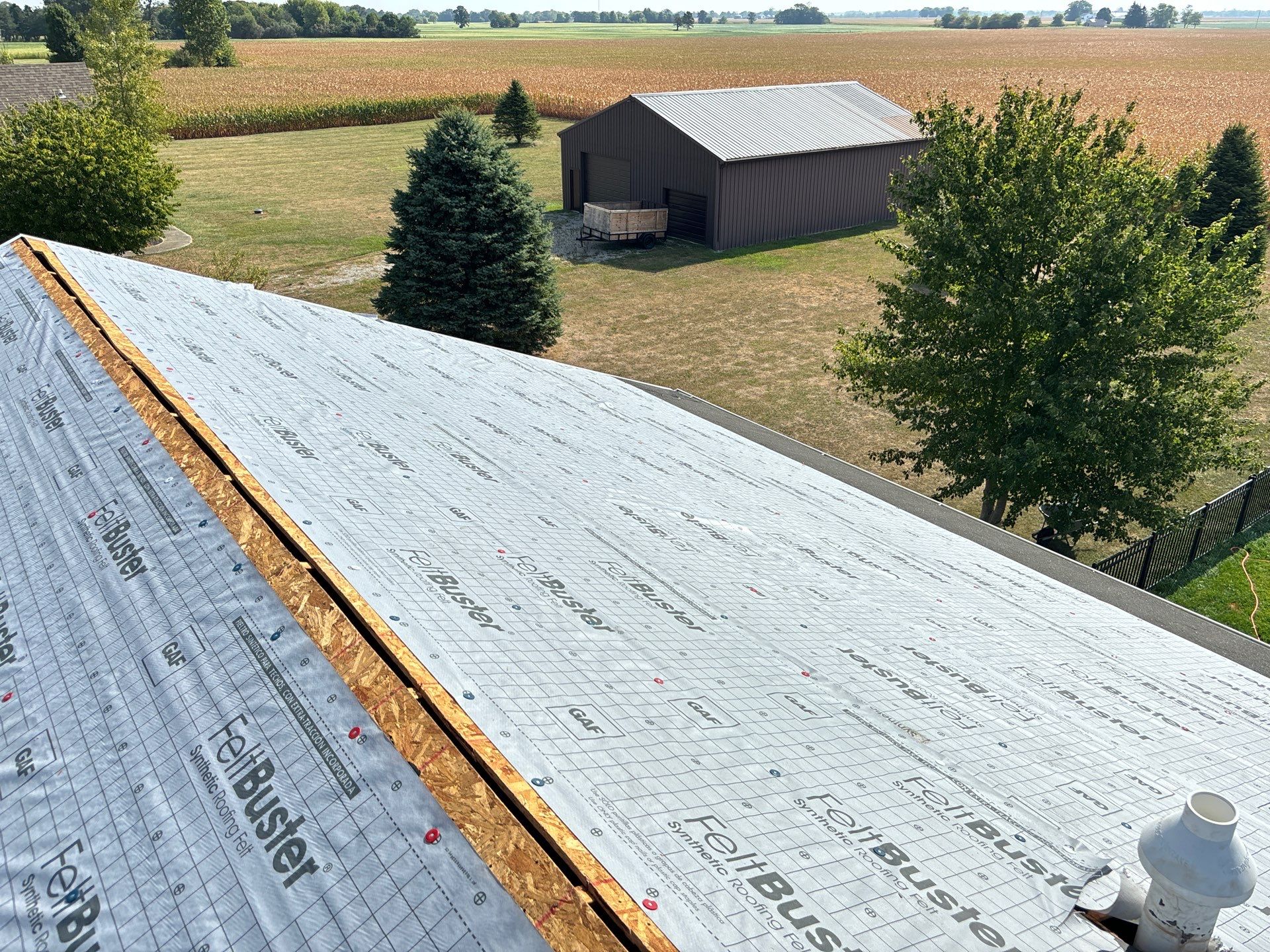 Residential Roofing Installation using Timberline HDZ Shingles - Hickory by RoofX 