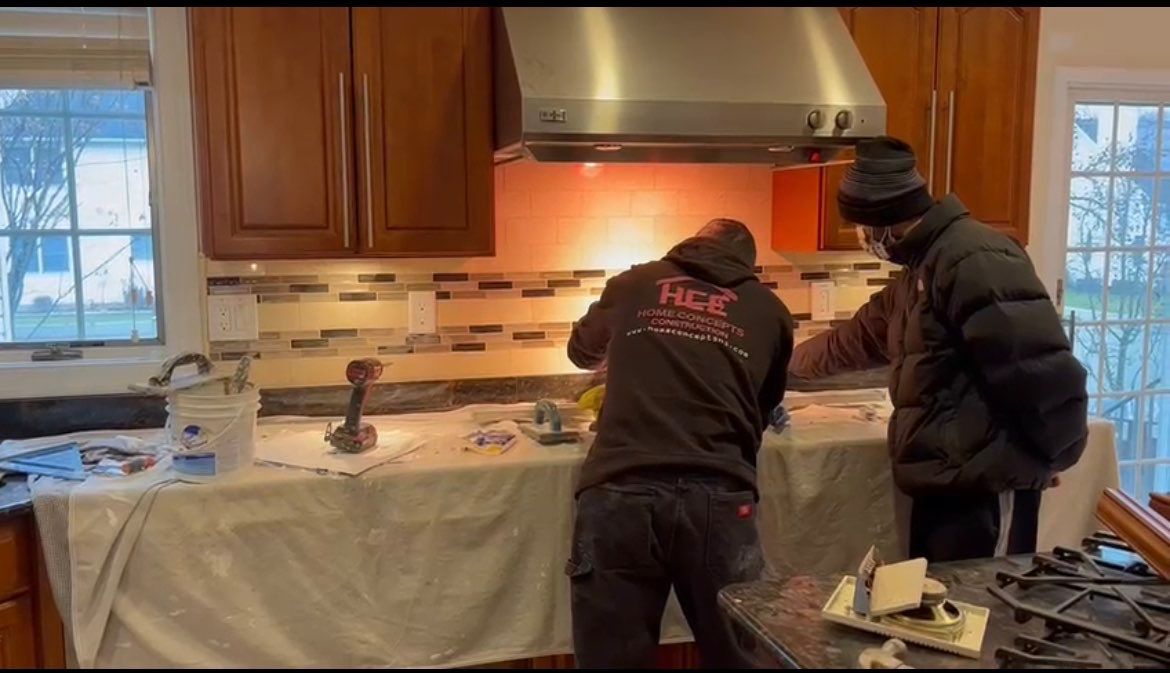 Bathroom Remodel using Tile by Home Concepts Construction