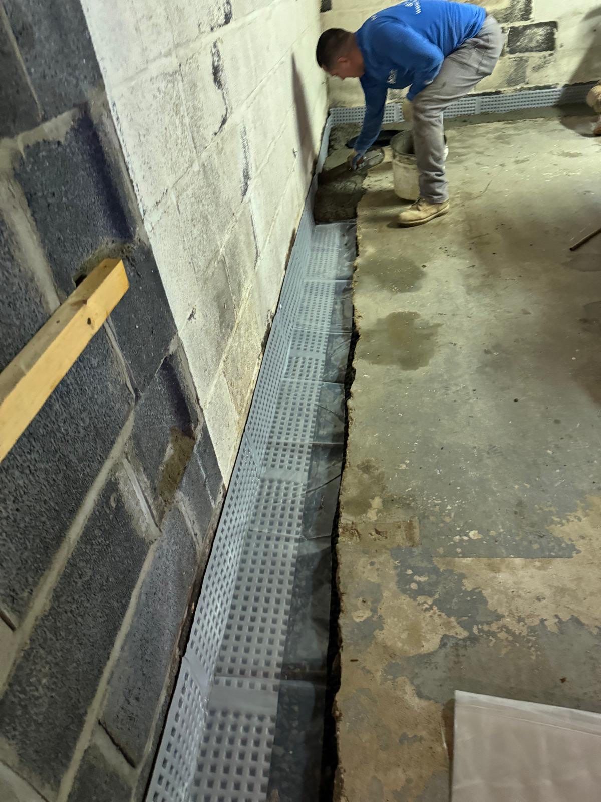 Interior French Drain Washington Township, NJ by Pure Service Pro, LLC 