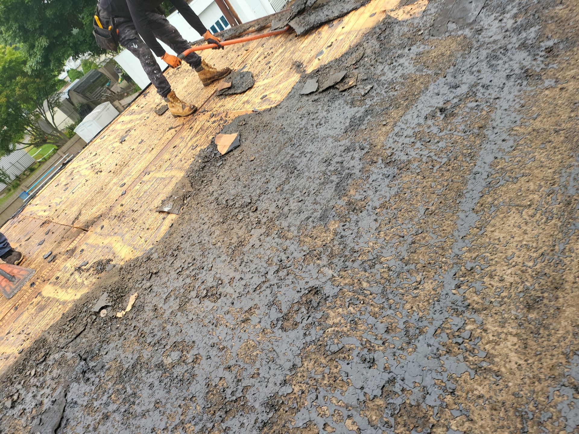 Residential Roofing Installation using Owens Corning TruDefinition Duration AR - Estate Gray by A Plus Exterior