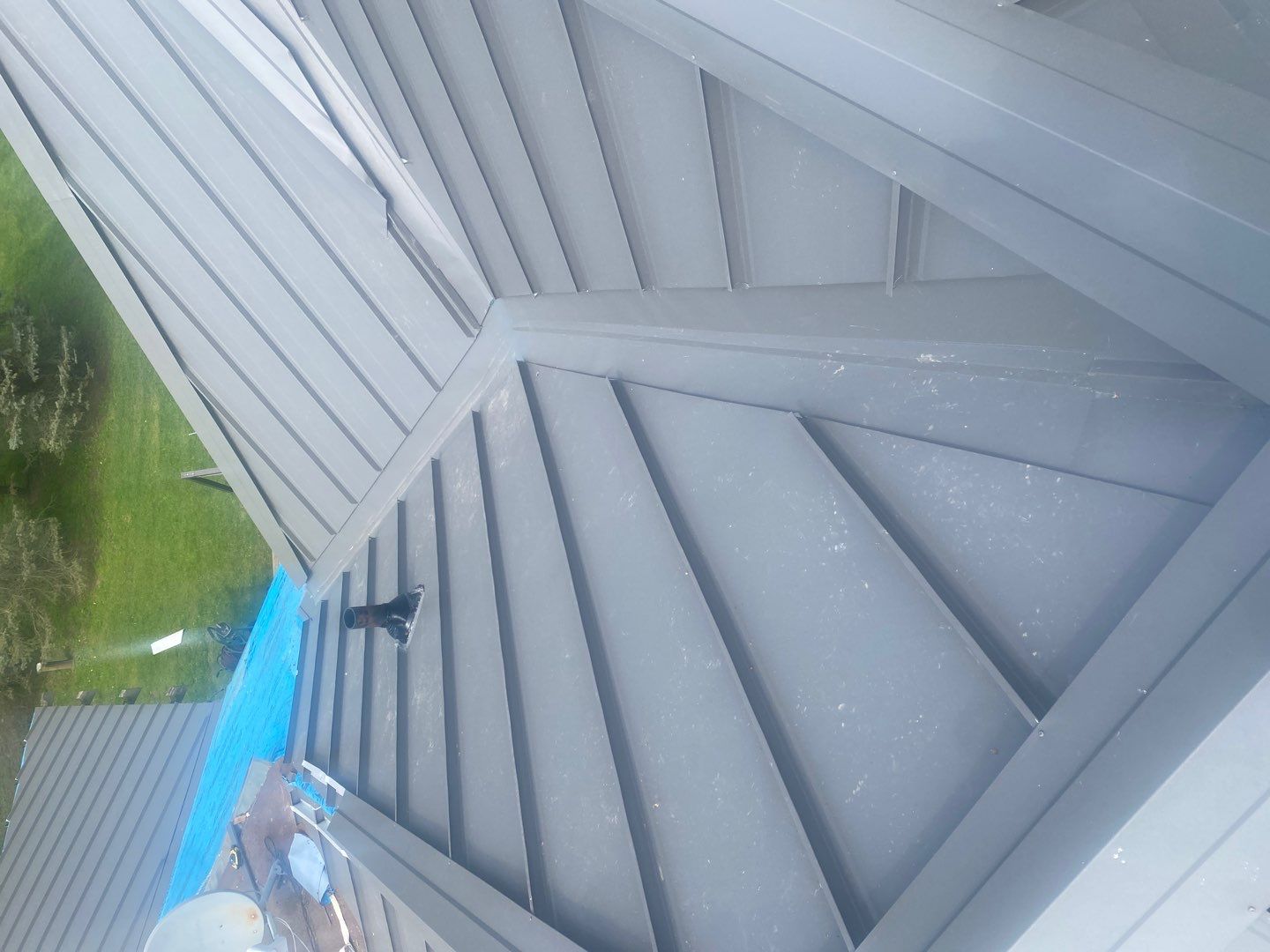 New Roof Installation using 16" Standing Seam Panels by Jay Carter Roofing & Sheet Metal