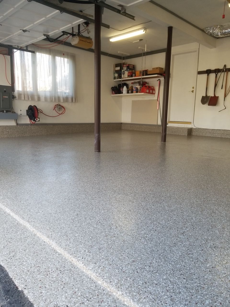Garage Floor Coating using Penntek in Pebble Beach by Spectrum Painting, LLC