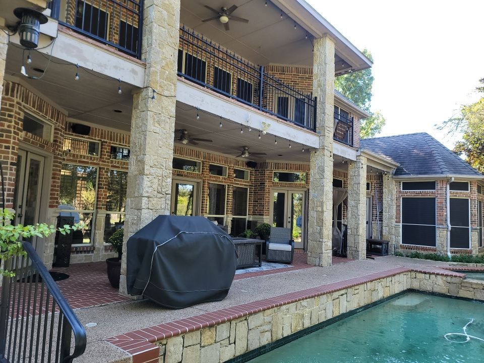 Insurance Claim Roof and Gutters using Owens Corning - Duration- Estate Gray -New Gutters - Exterior paint by Tex-Line Roofing