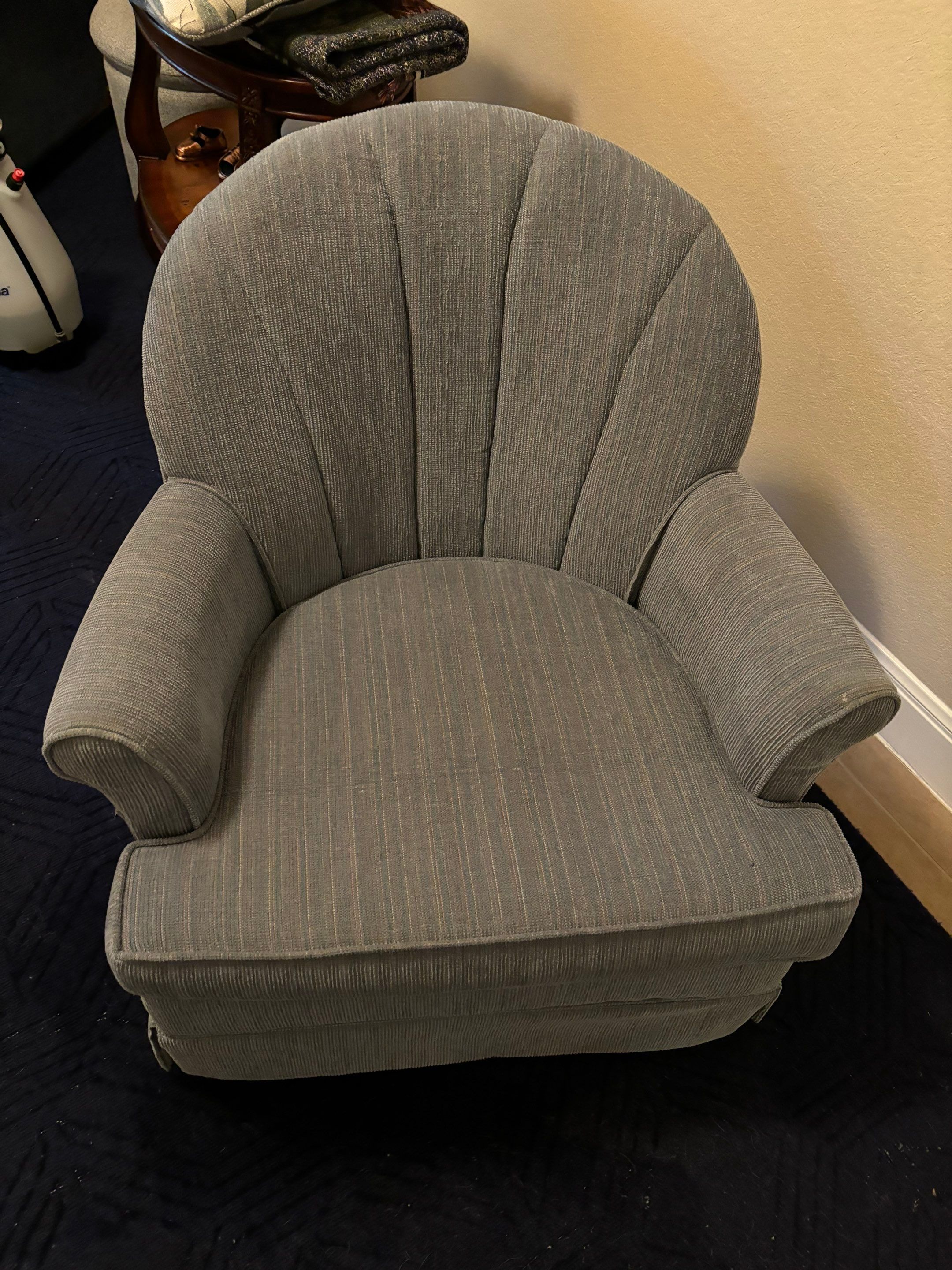 deep cleaning of a fabric armchair to remove stains and dirt from the upholstery and restore its appearance