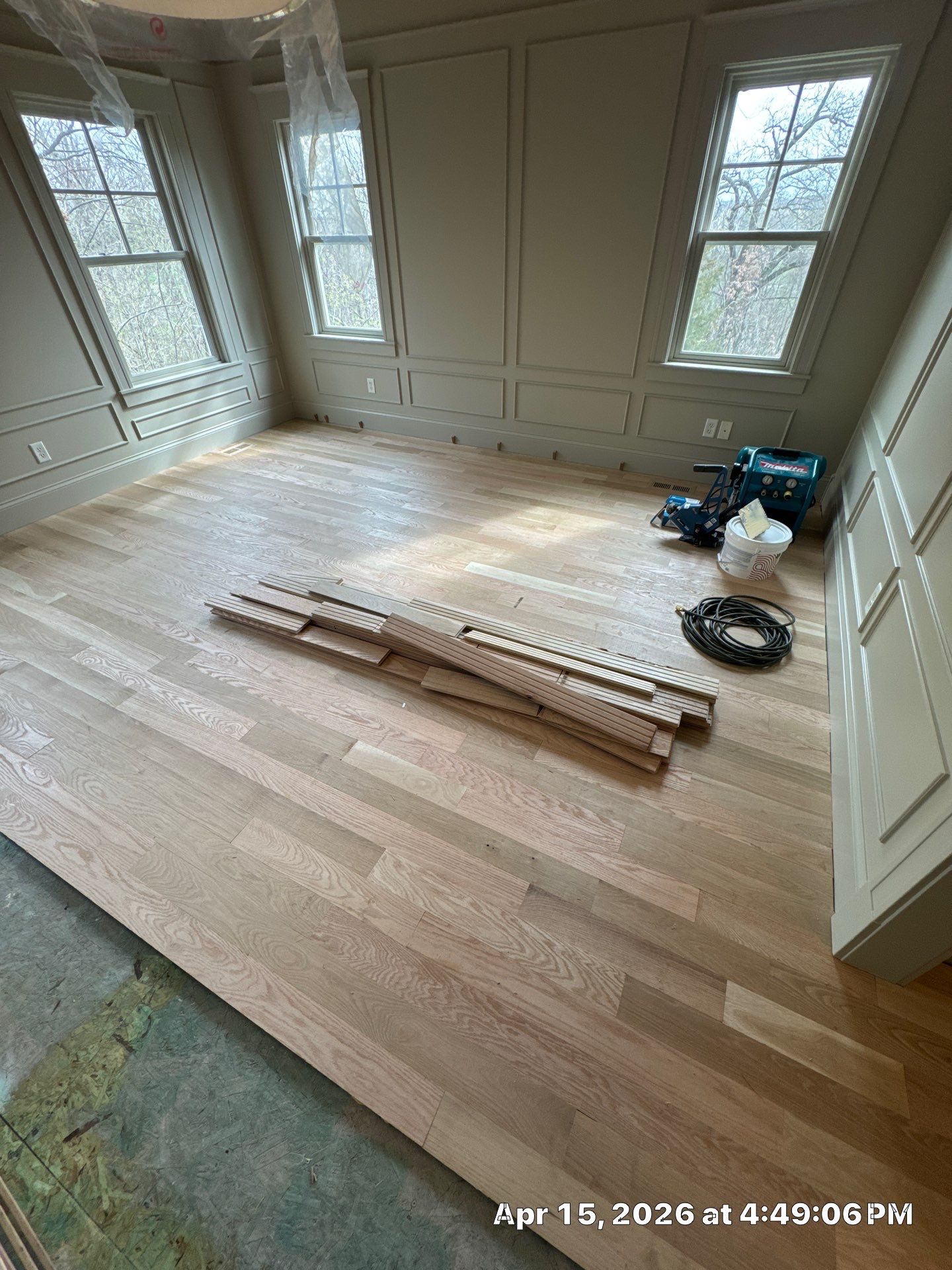 Sand and Finish, Herringbone Feature! by RTBaldwin Hardwood Floors
