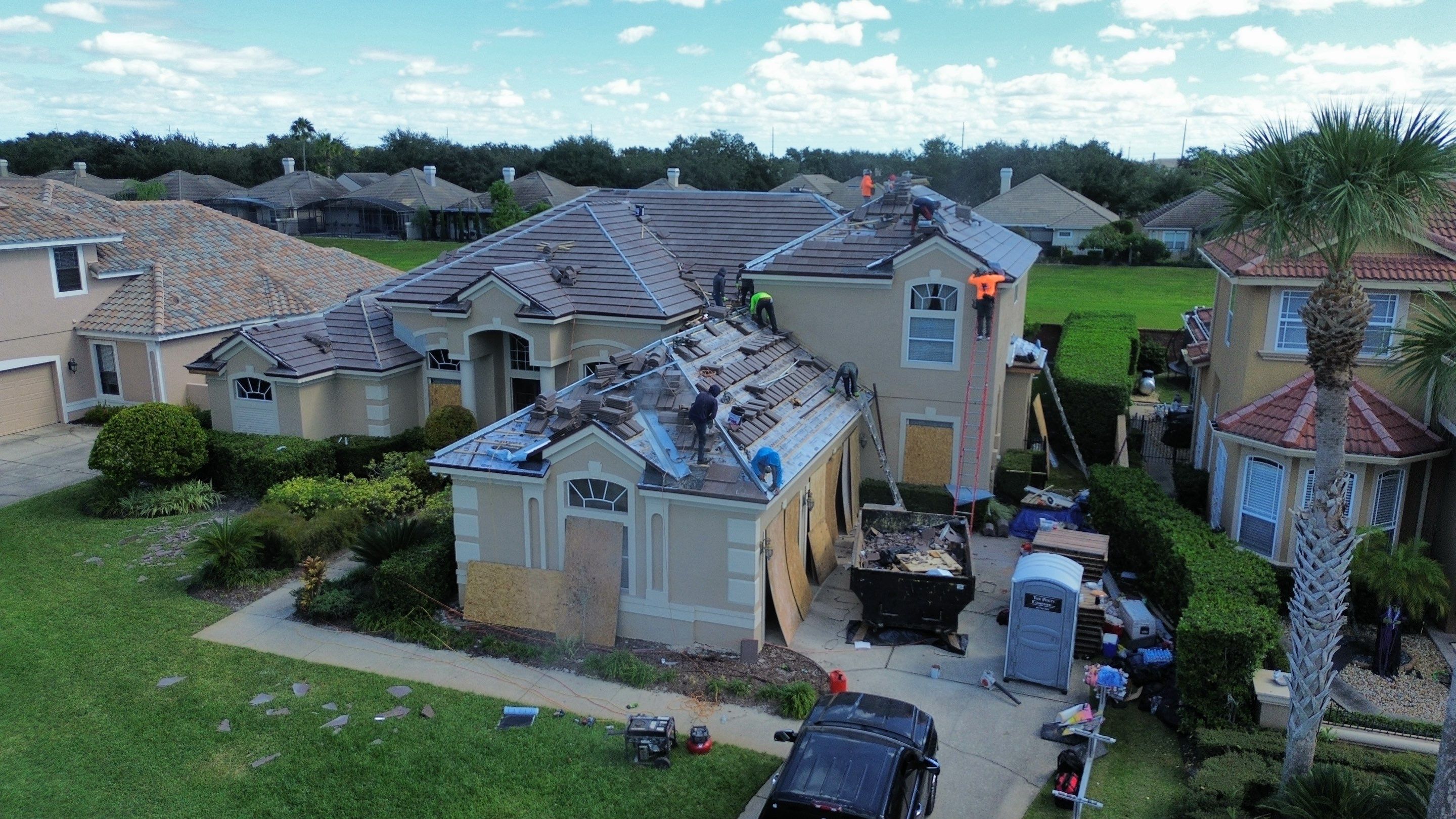 Full Concrete Tile Roof Replacement with Polyglass Underlayment in Orlando by Fortified Roofing Solutions Corp.