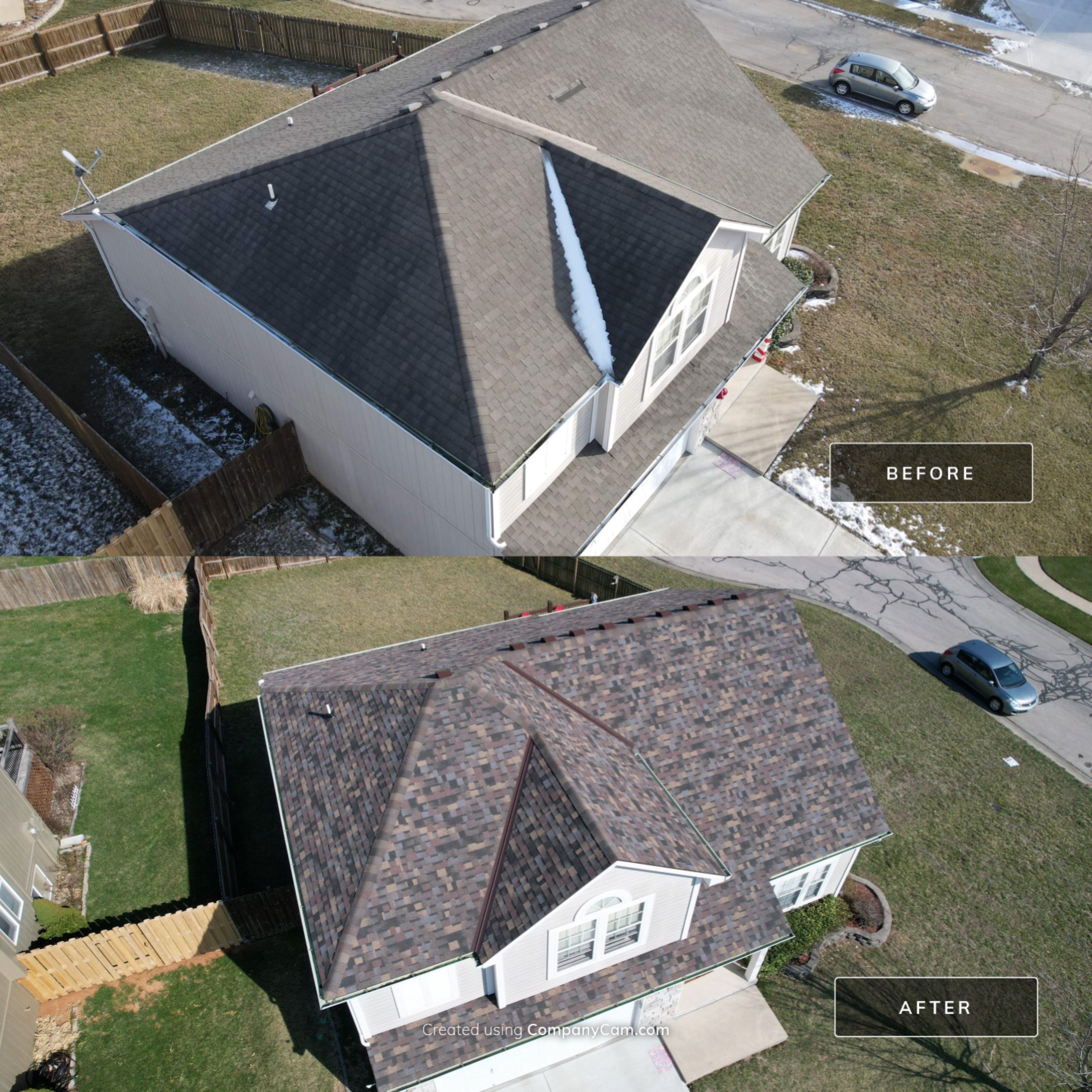 Project in Edwardsville by HT Roofing & Construction, INC