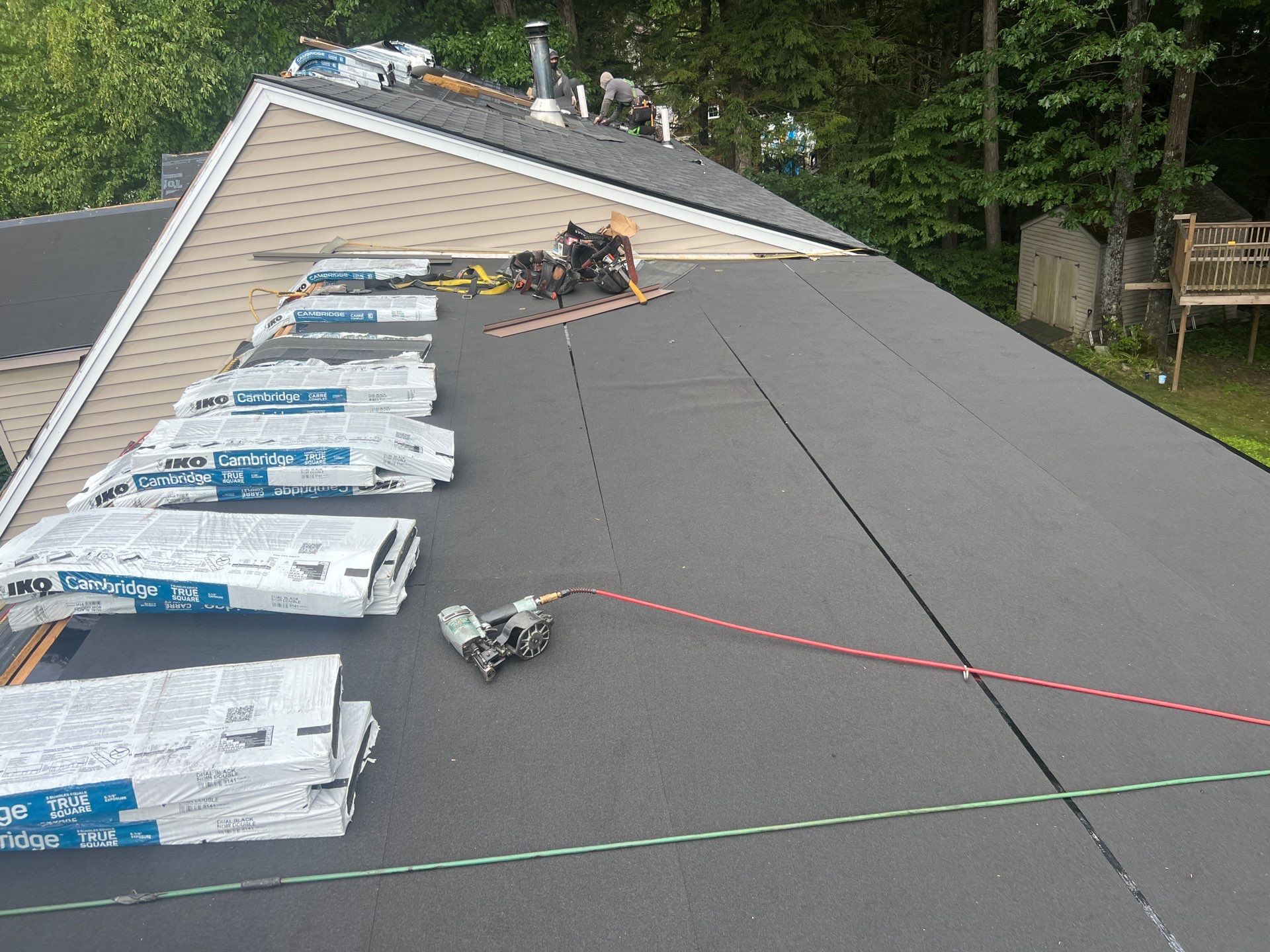 IKO Roof Installation in Pembroke, NH by Tall pine roofing