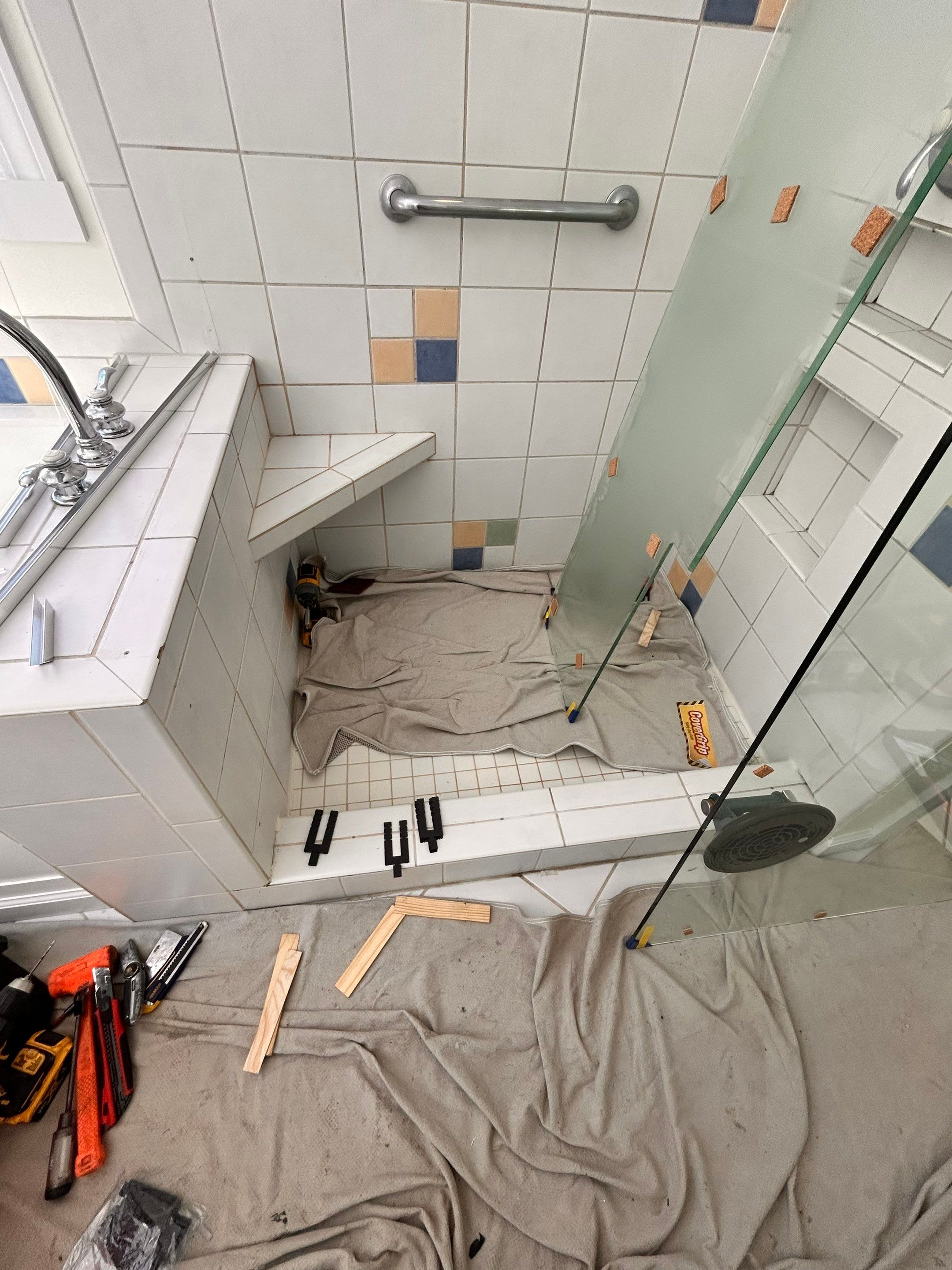 Replacement Frameless Shower Enclosure by Cheshire Glass Company