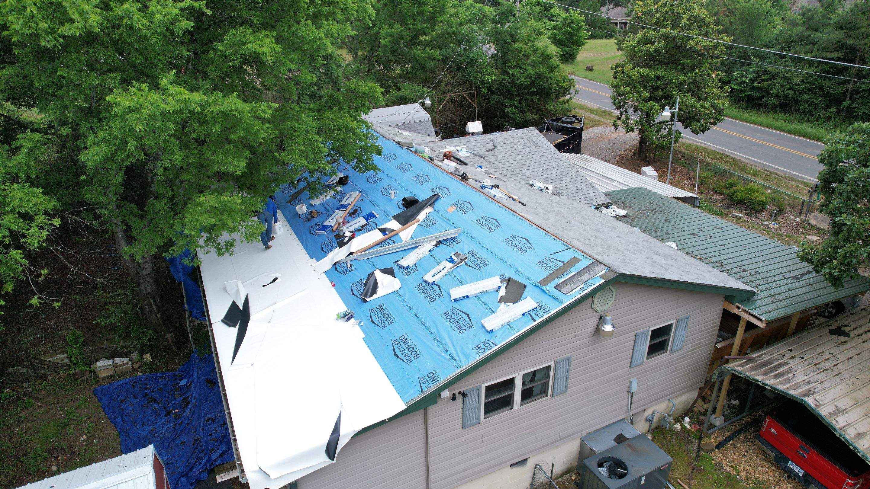 Residential Shingle Reroof using Malarkey Vista by Hostetler Roofing