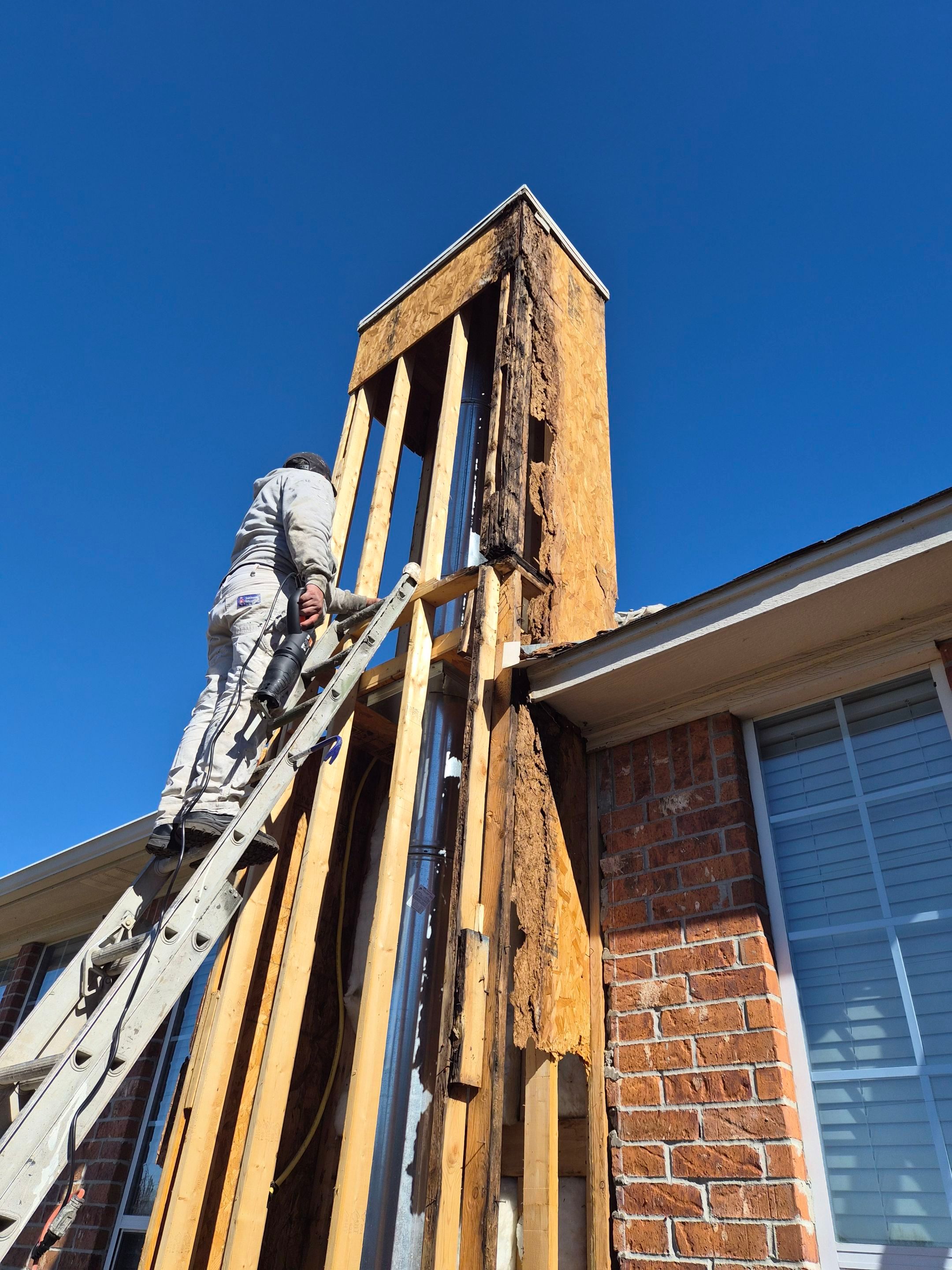 Exterior Painting & Chimney Restoration in Tyler, TX by Quality Coats Painting